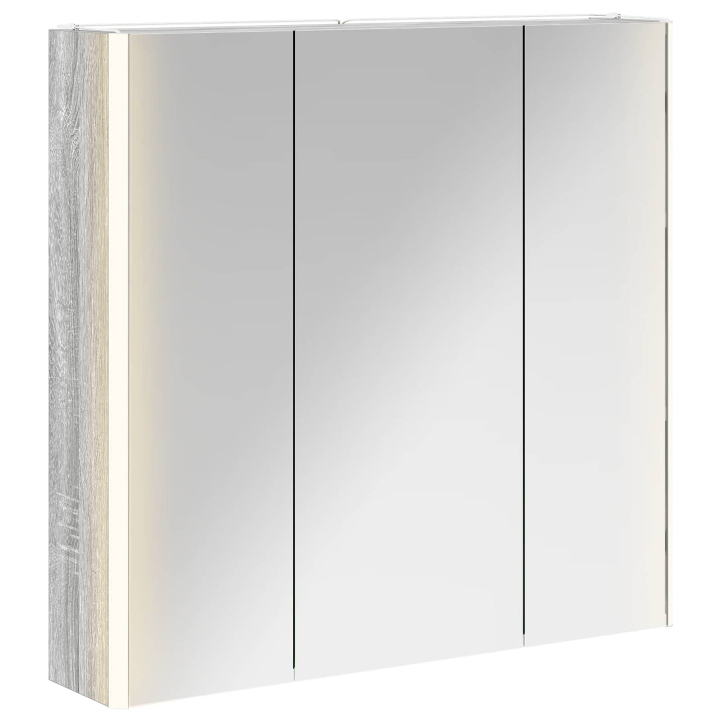 Badkamer spiegelkast met plank Grijs Sonoma 73,5 x 15,5 x 70 cm is nu te koop bij PeponiXL, paradijselijk wonen!