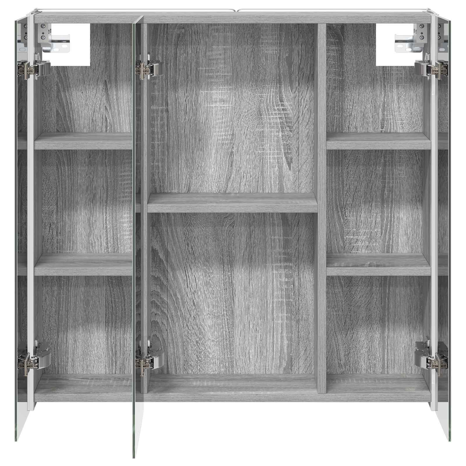 Badkamer spiegelkast met plank Grijs Sonoma 73,5 x 15,5 x 70 cm is nu te koop bij PeponiXL, paradijselijk wonen!