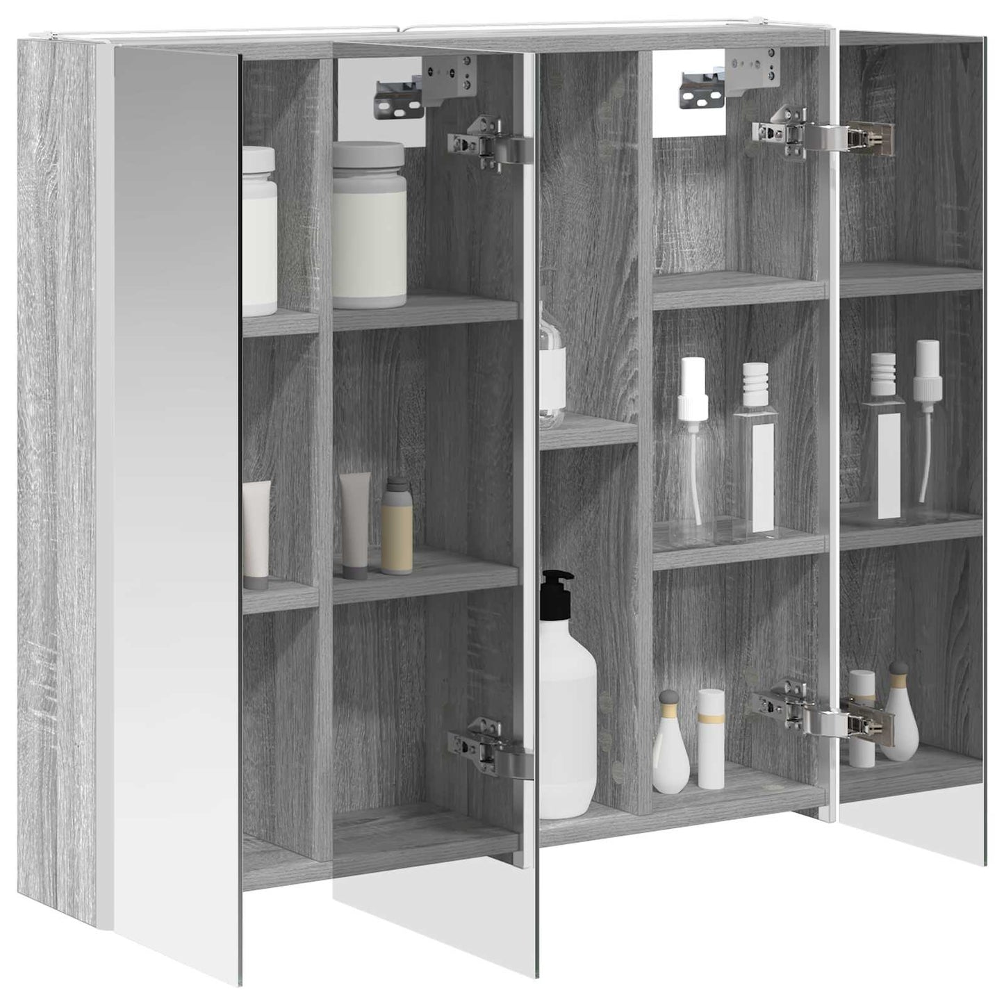 Badkamer spiegelkast met plank Grijs Sonoma 73,5 x 15,5 x 70 cm is nu te koop bij PeponiXL, paradijselijk wonen!