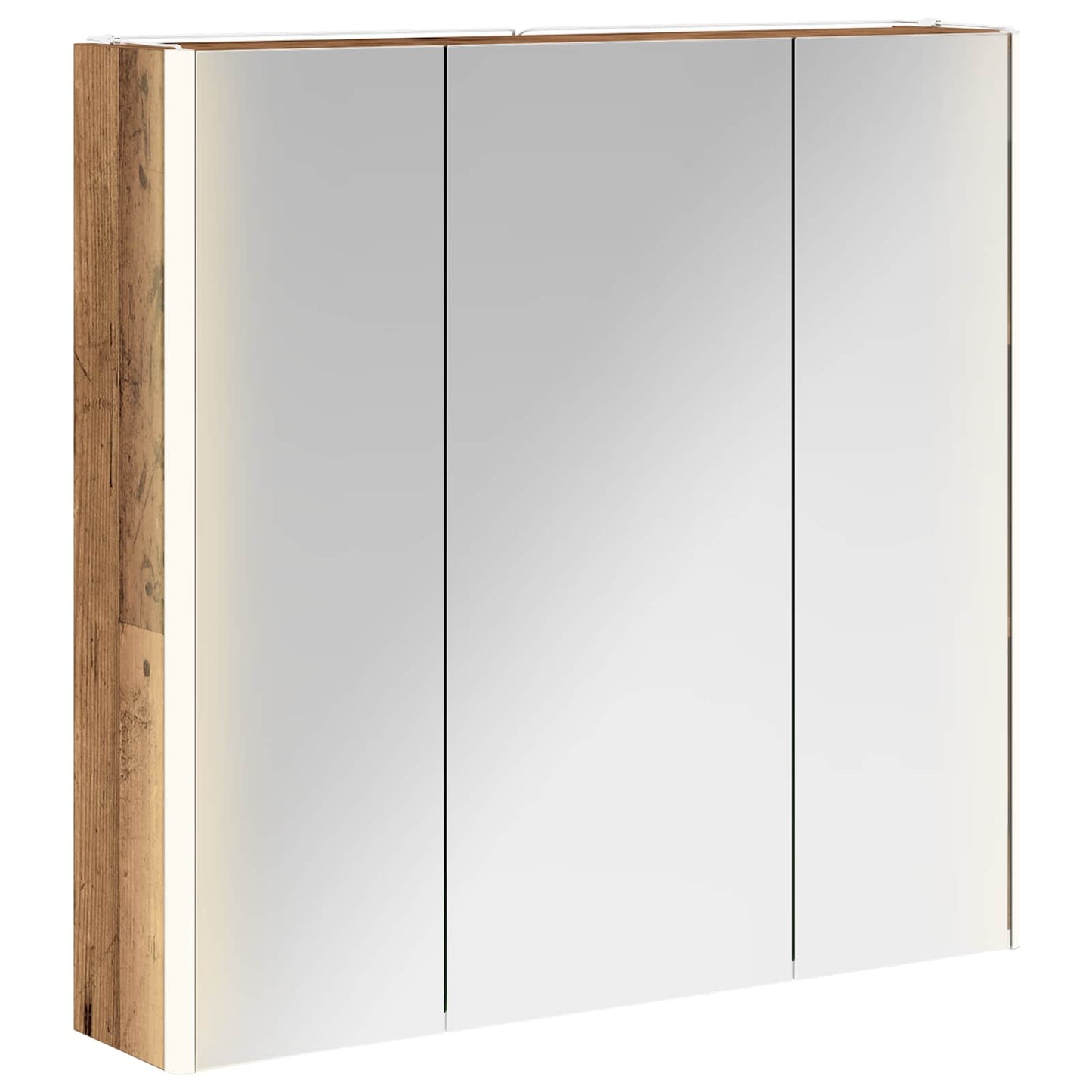 Badkamer spiegelkast Oudhout 73,5 x 15,5 x 70 cm Bewerkt hout is nu te koop bij PeponiXL, paradijselijk wonen!