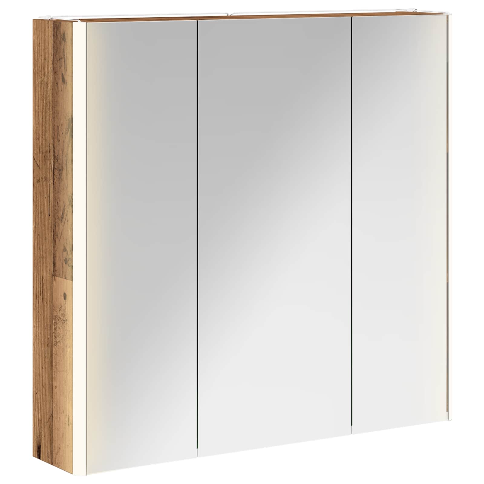 Badkamer spiegelkast Oudhout 73,5 x 15,5 x 70 cm Bewerkt hout is nu te koop bij PeponiXL, paradijselijk wonen!