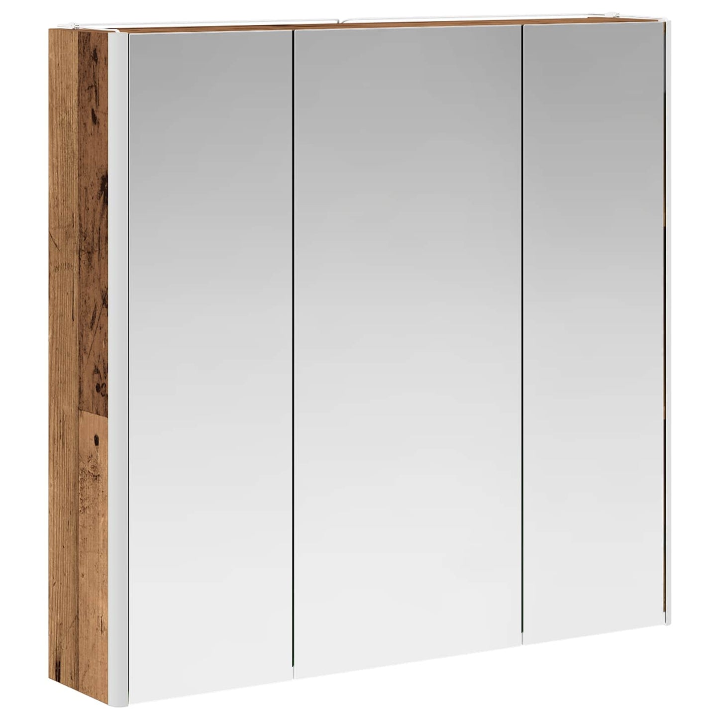 Badkamer spiegelkast Oudhout 73,5 x 15,5 x 70 cm Bewerkt hout is nu te koop bij PeponiXL, paradijselijk wonen!