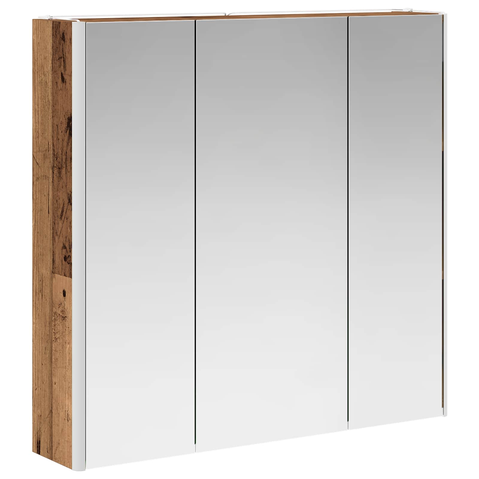 Badkamer spiegelkast Oudhout 73,5 x 15,5 x 70 cm Bewerkt hout is nu te koop bij PeponiXL, paradijselijk wonen!