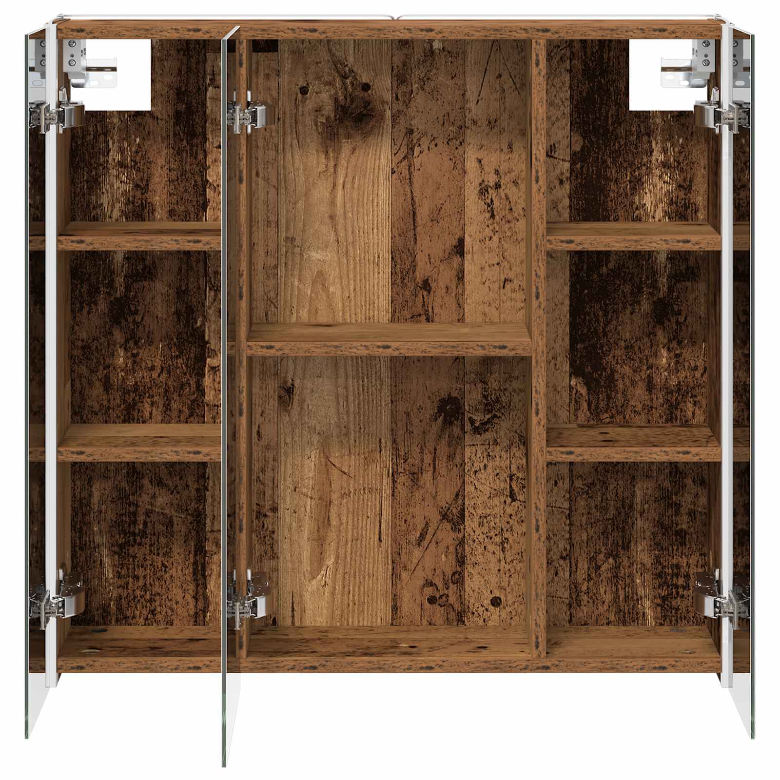Badkamer spiegelkast Oudhout 73,5 x 15,5 x 70 cm Bewerkt hout is nu te koop bij PeponiXL, paradijselijk wonen!