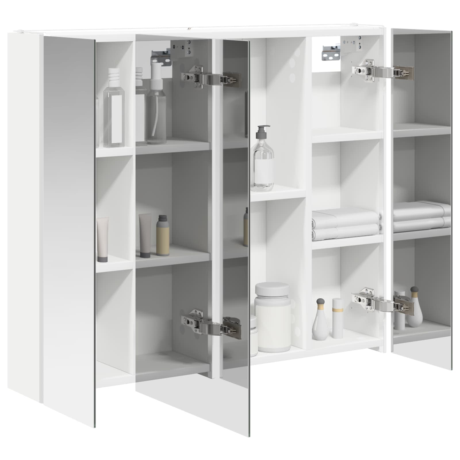 Badkamer spiegelkast voor Wit 83,5 x 15,5 x 70 cm Bewerkt hout is nu te koop bij PeponiXL, paradijselijk wonen!
