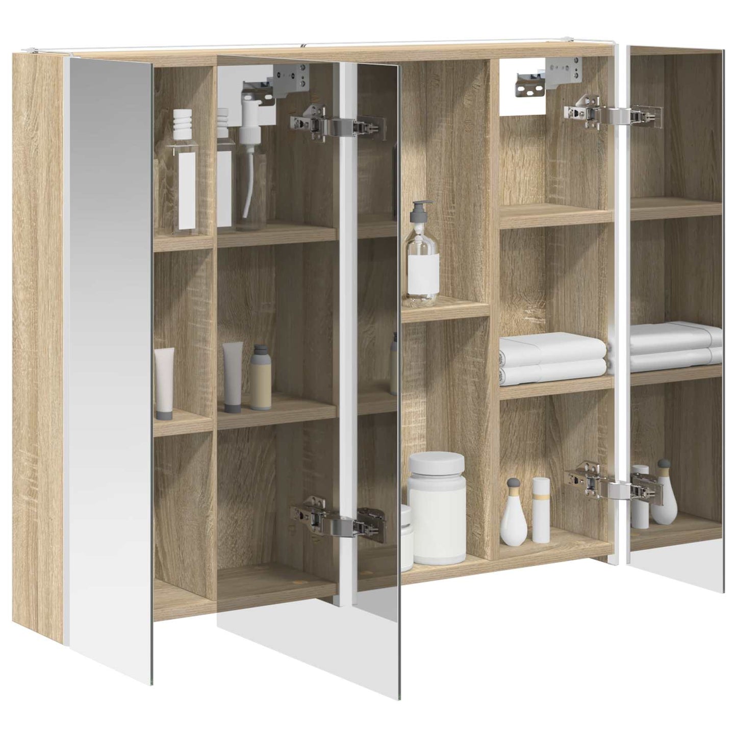Badkamer spiegelkast Sonoma Eiken 83,5 x 15,5 x 70 cm is nu te koop bij PeponiXL, paradijselijk wonen!