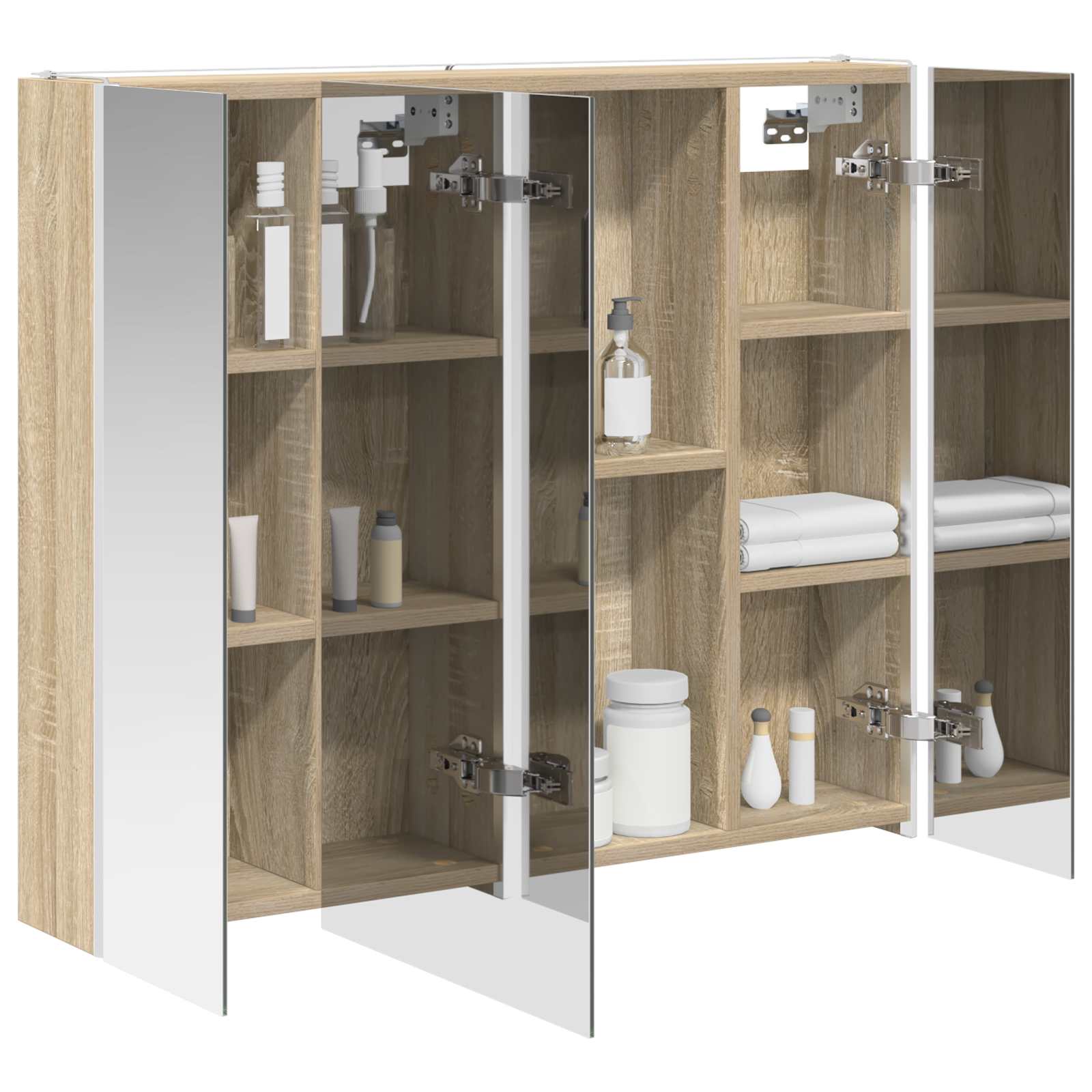 Badkamer spiegelkast Sonoma Eiken 83,5 x 15,5 x 70 cm is nu te koop bij PeponiXL, paradijselijk wonen!