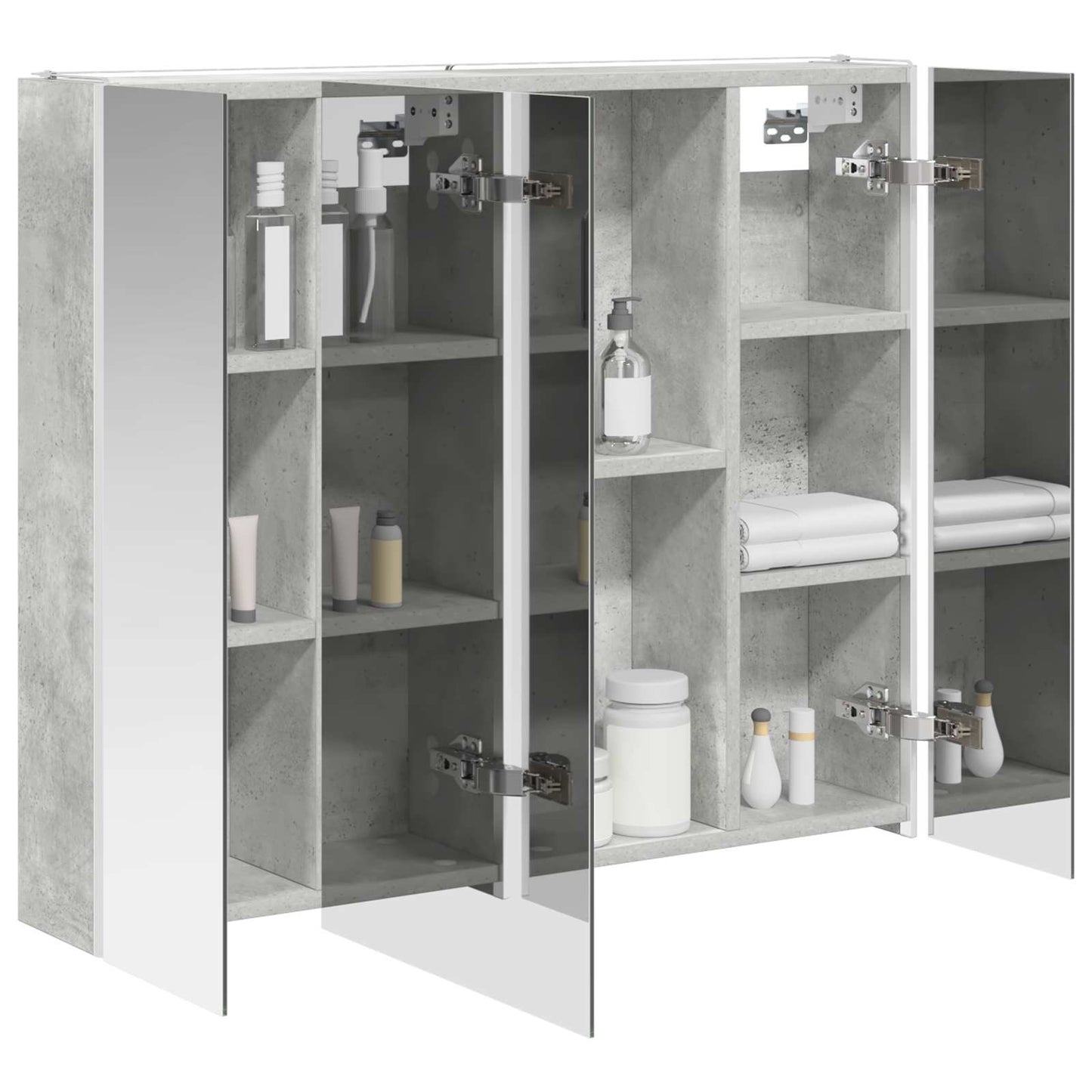 Badkamer spiegelkast Beton Grijs 83,5 x 15,5 x 70 cm is nu te koop bij PeponiXL, paradijselijk wonen!