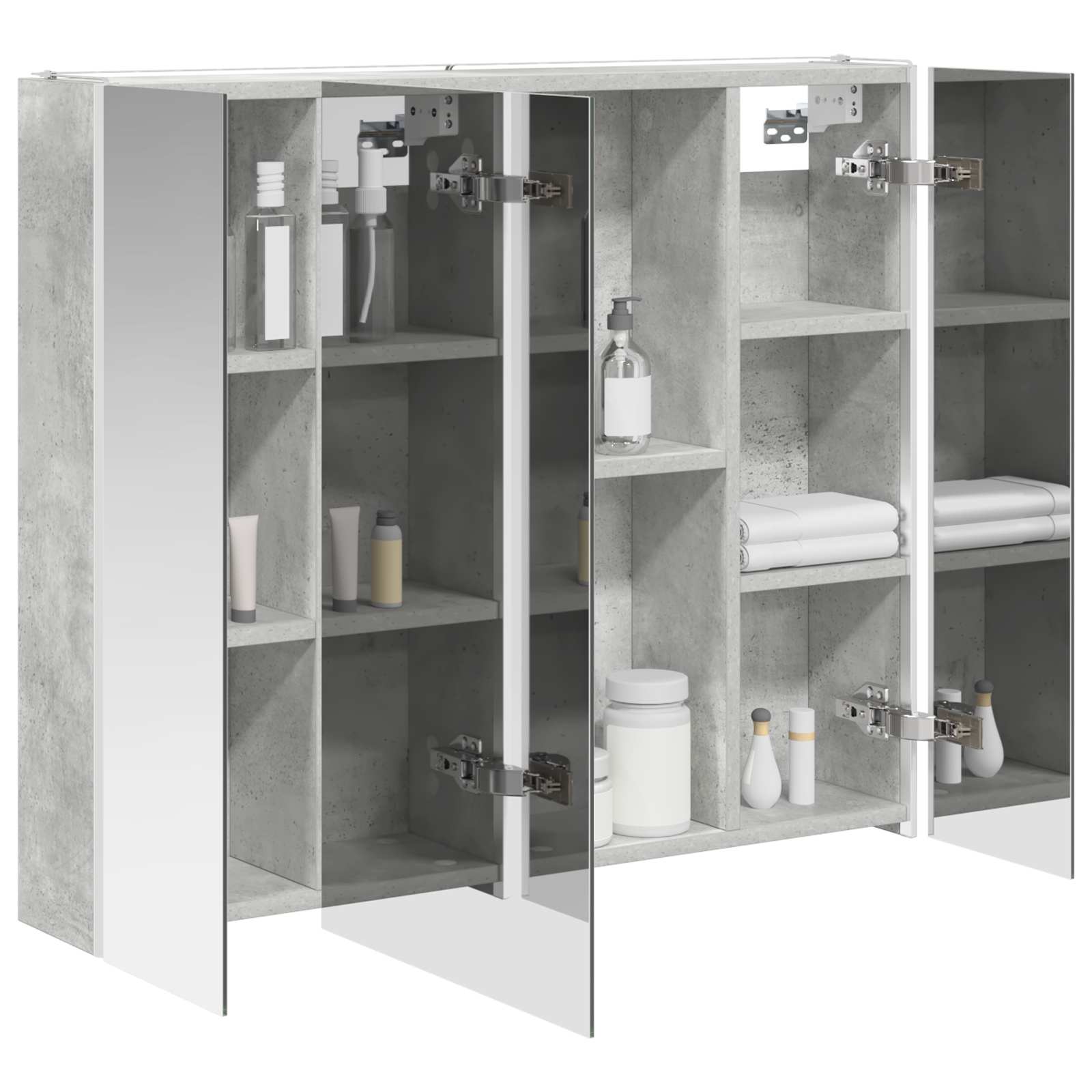 Badkamer spiegelkast Beton Grijs 83,5 x 15,5 x 70 cm is nu te koop bij PeponiXL, paradijselijk wonen!