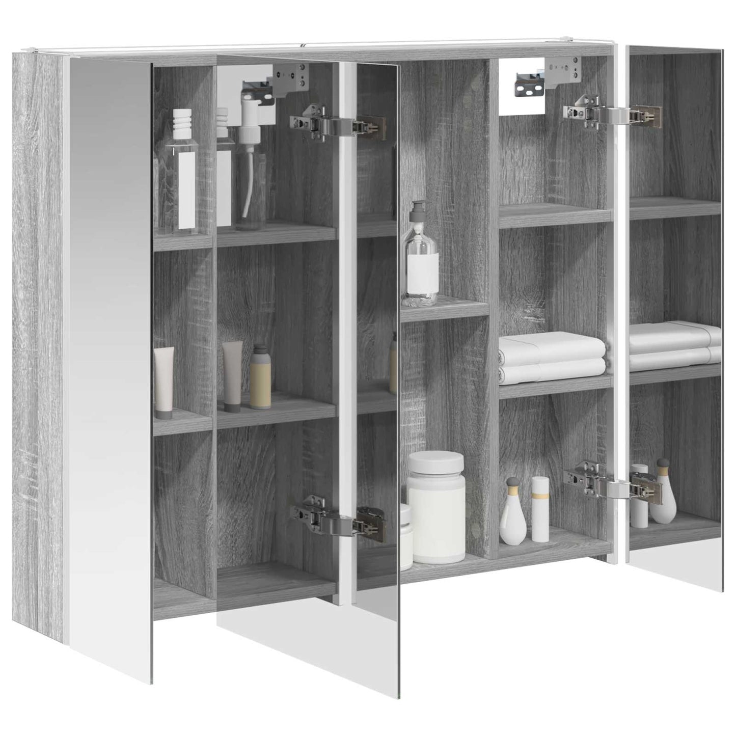 Badkamer spiegelkast Grijs Sonoma 83,5 x 15,5 x 70 cm is nu te koop bij PeponiXL, paradijselijk wonen!