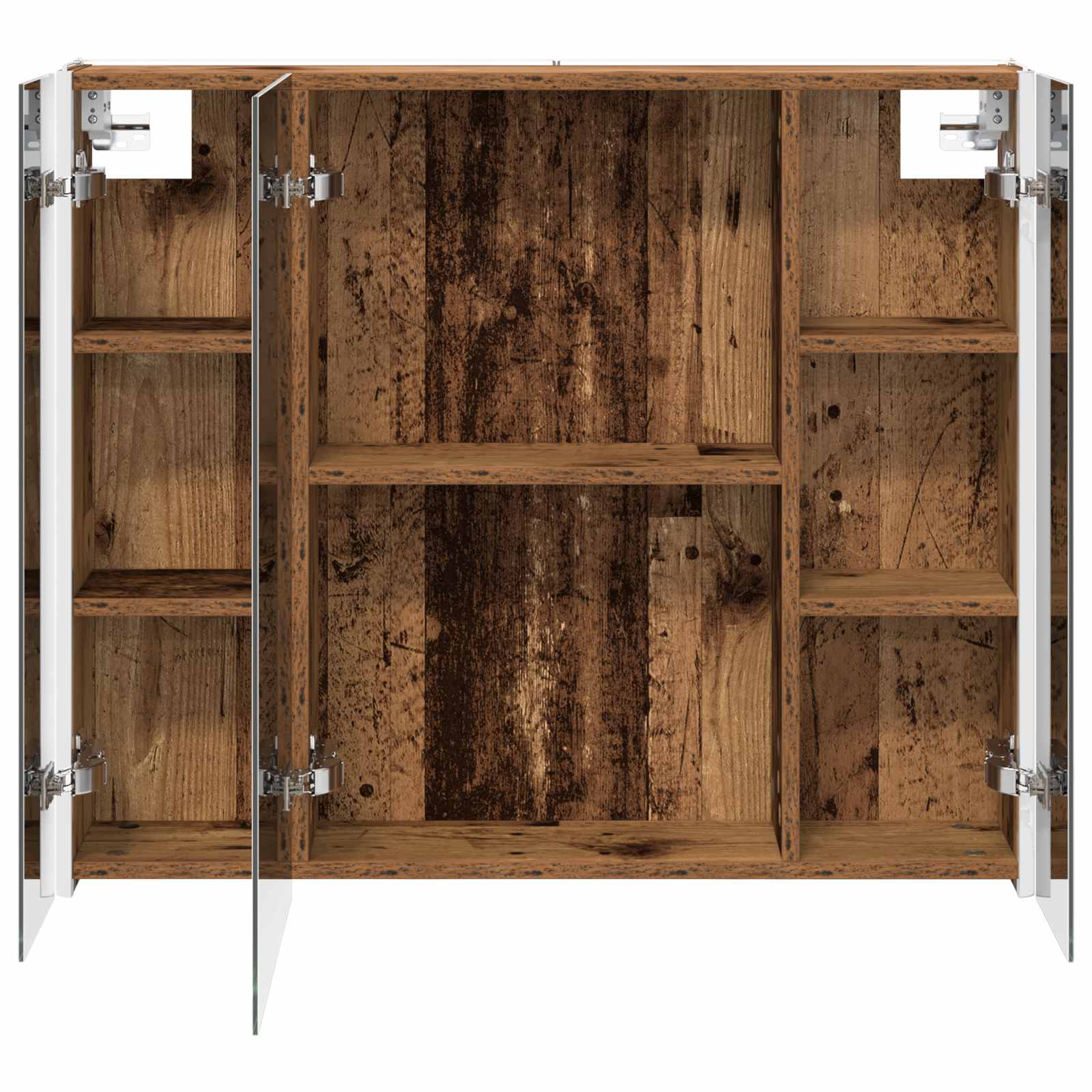 Badkamer spiegelkast Oudhout 83,5 x 15,5 x 70 cm Bewerkt hout is nu te koop bij PeponiXL, paradijselijk wonen!