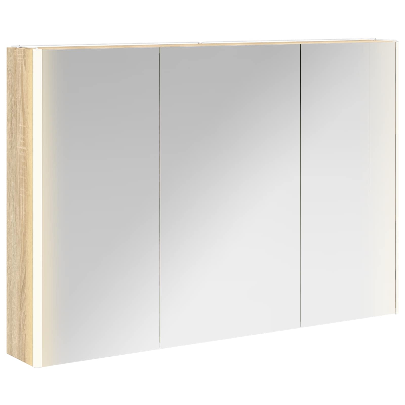 Badkamer spiegelkast Sonoma Eiken 103,5 x 15,5 x 70 cm is nu te koop bij PeponiXL, paradijselijk wonen!