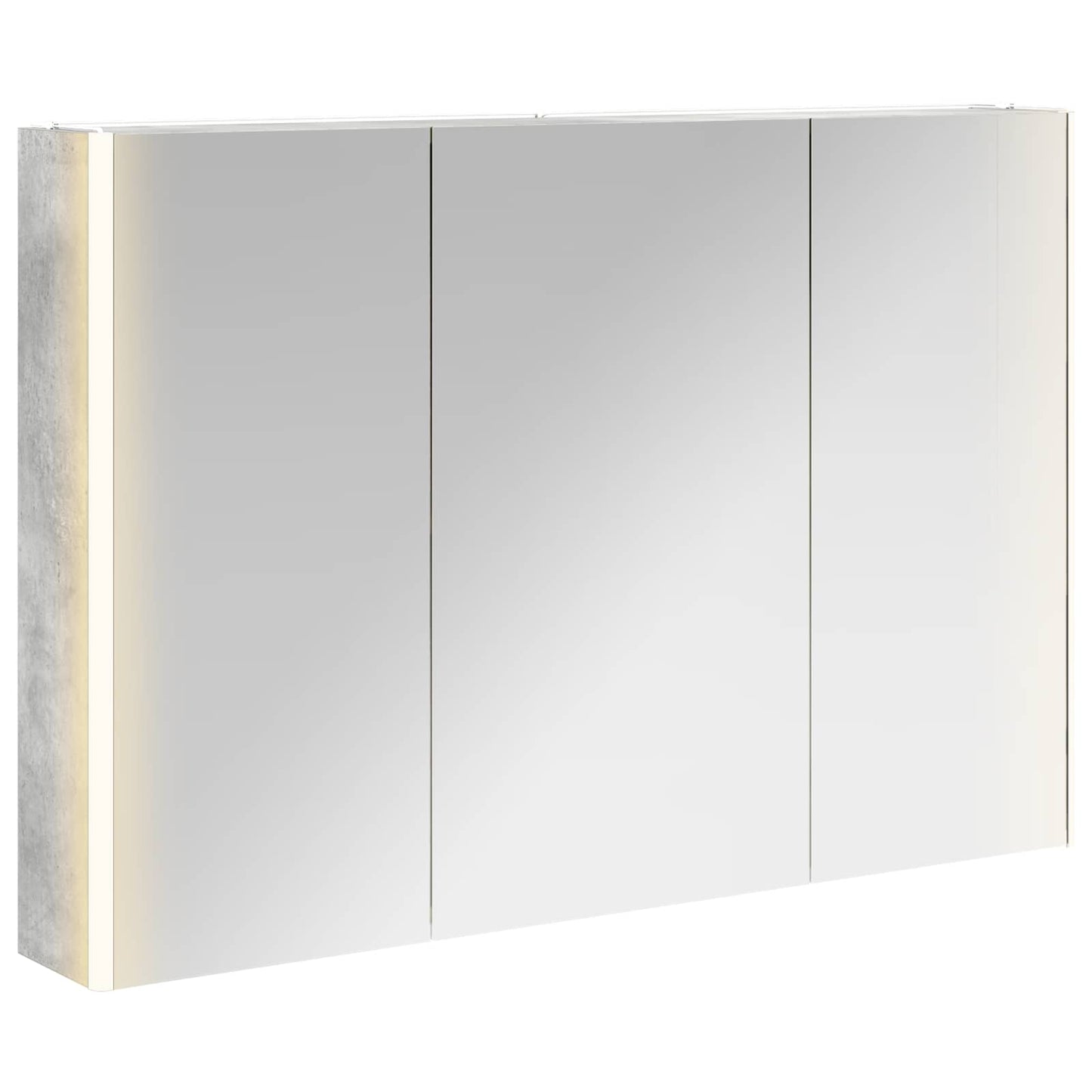 Badkamer spiegelkast Beton Grijs 103,5 x 15,5 x 70 cm is nu te koop bij PeponiXL, paradijselijk wonen!