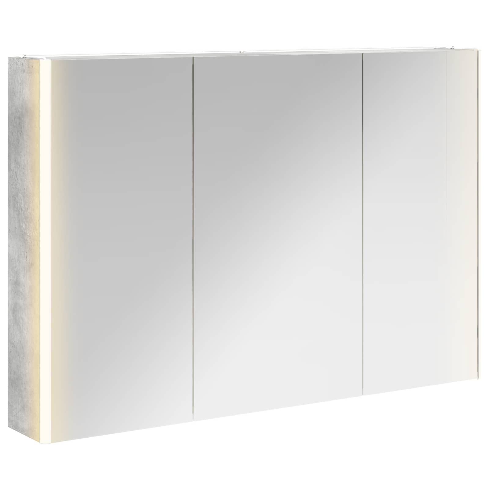 Badkamer spiegelkast Beton Grijs 103,5 x 15,5 x 70 cm is nu te koop bij PeponiXL, paradijselijk wonen!
