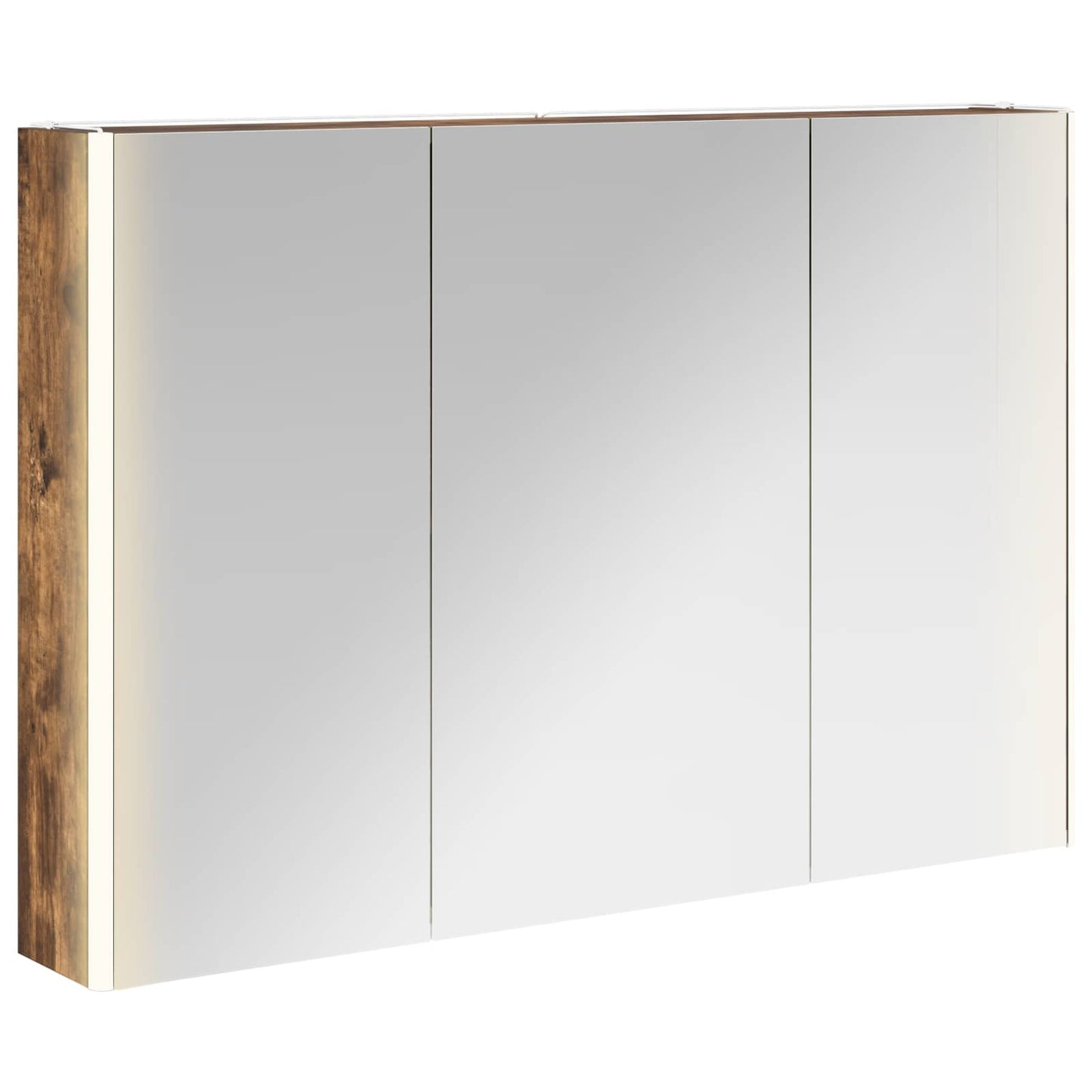 Badkamer spiegelkast Gerookt eiken 103,5 x 15,5 x 70 cm is nu te koop bij PeponiXL, paradijselijk wonen!