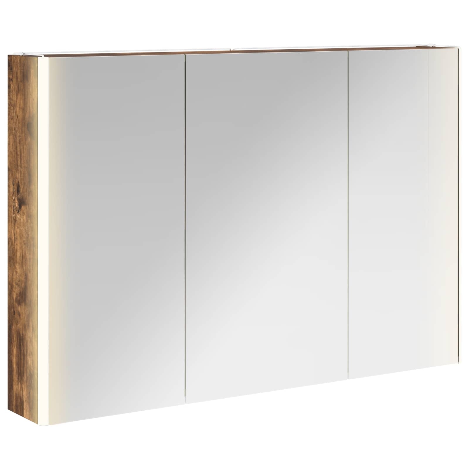 Badkamer spiegelkast Gerookt eiken 103,5 x 15,5 x 70 cm is nu te koop bij PeponiXL, paradijselijk wonen!