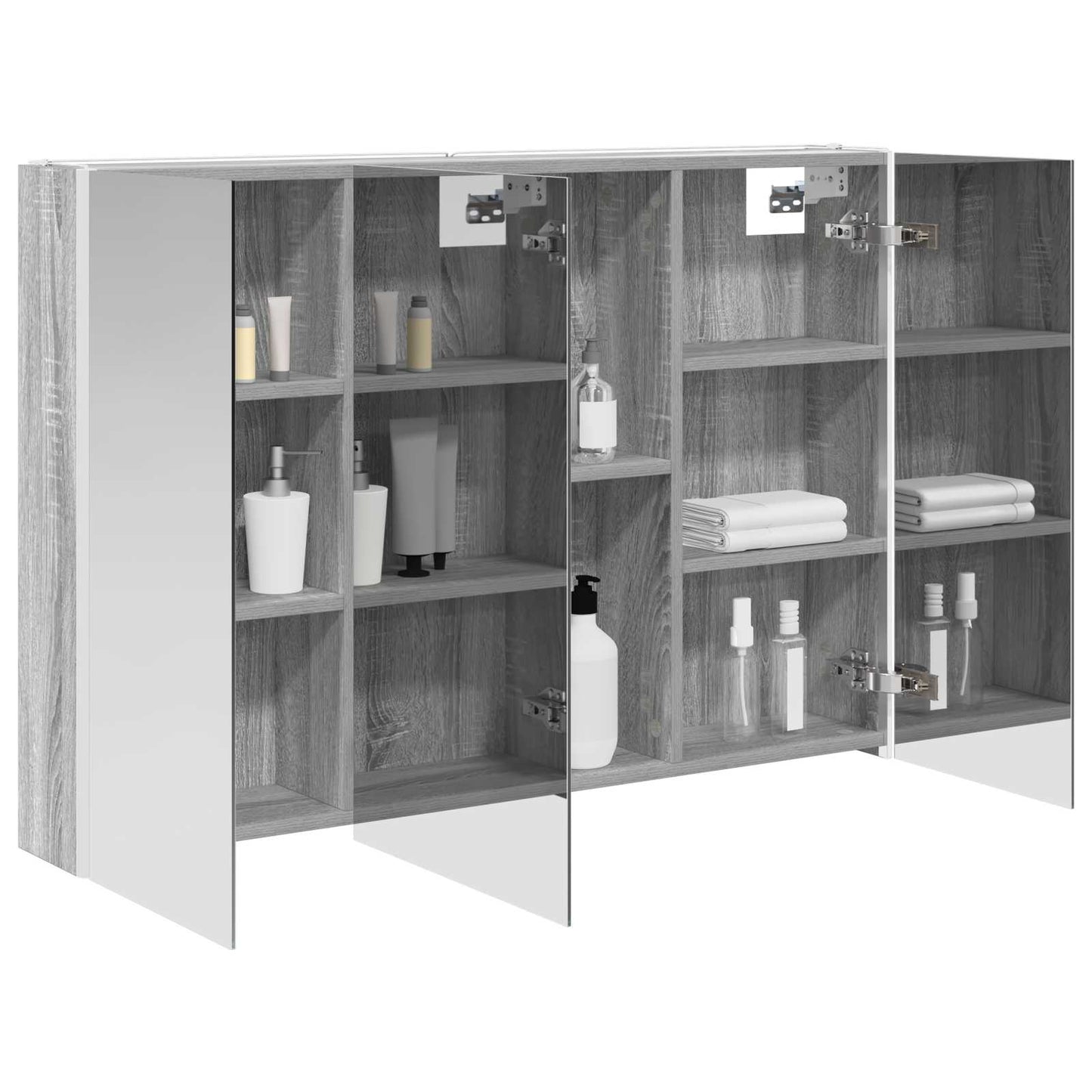 Badkamer spiegelkast Grijs Sonoma 103,5 x 15,5 x 70 cm is nu te koop bij PeponiXL, paradijselijk wonen!