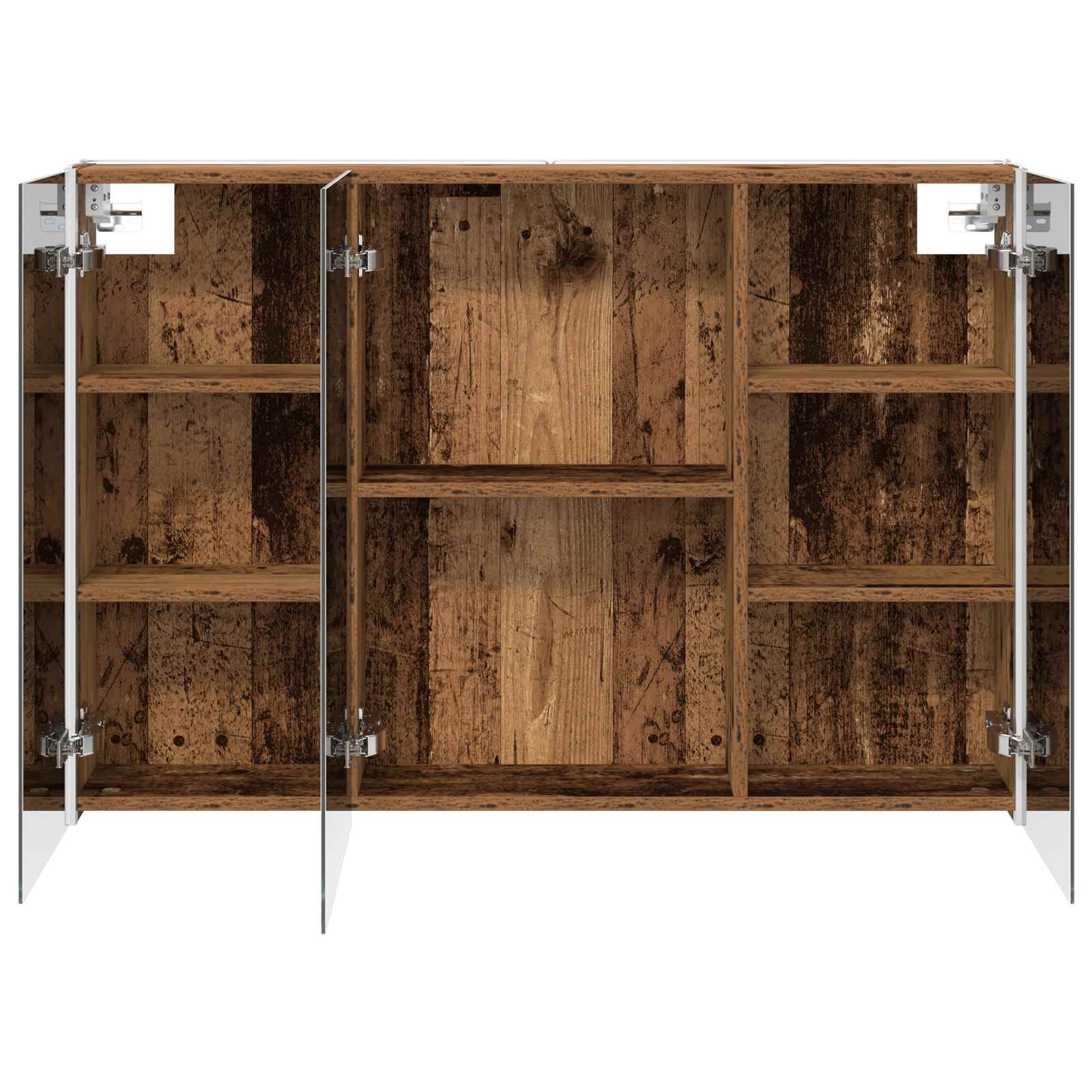 Badkamer spiegelkast Oudhout 103,5 x 15,5 x 70 cm Bewerkt hout is nu te koop bij PeponiXL, paradijselijk wonen!
