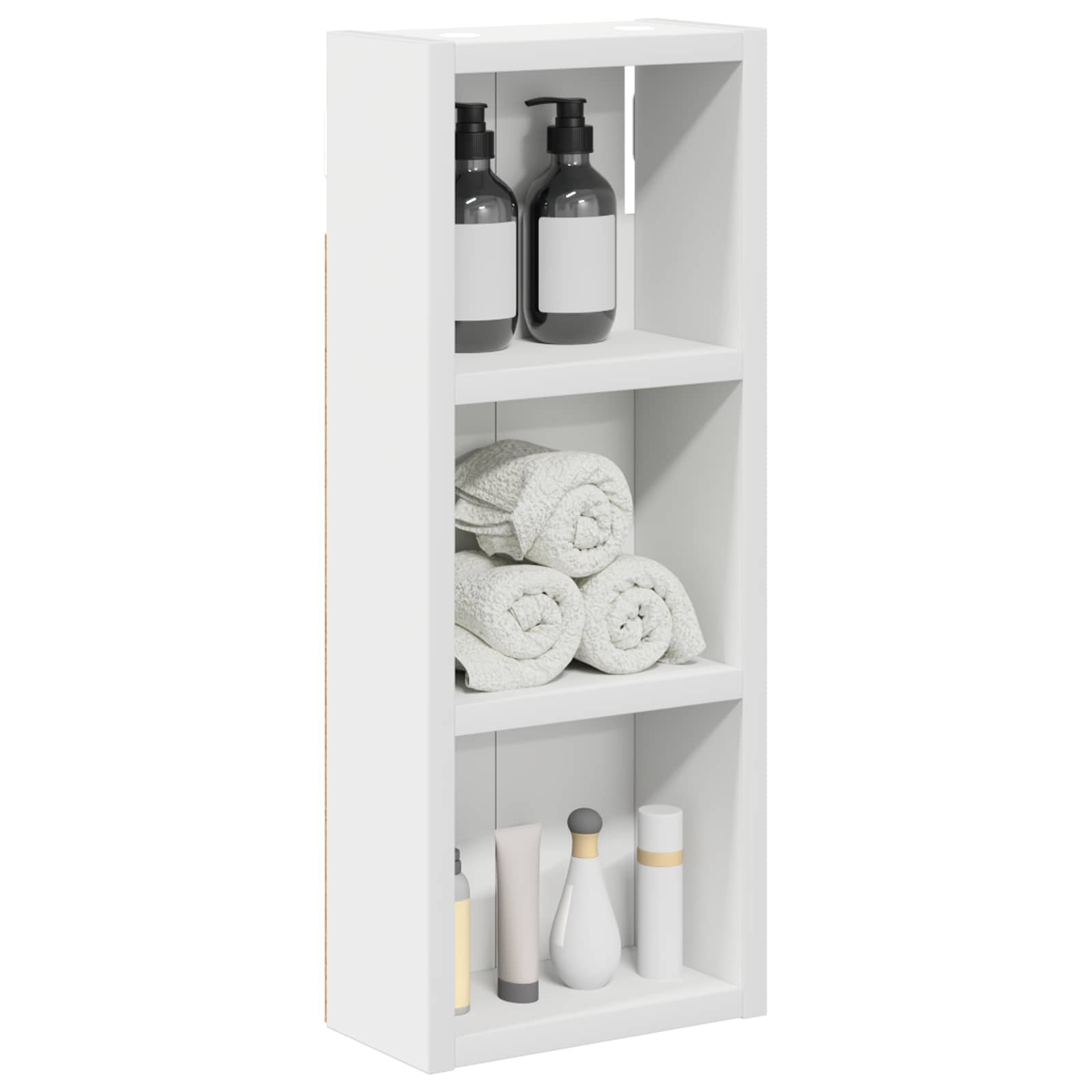 Badkamer wandkast Wit 20 x 10 x 50 cm Geconstrueerd hout is nu te koop bij PeponiXL, paradijselijk wonen!