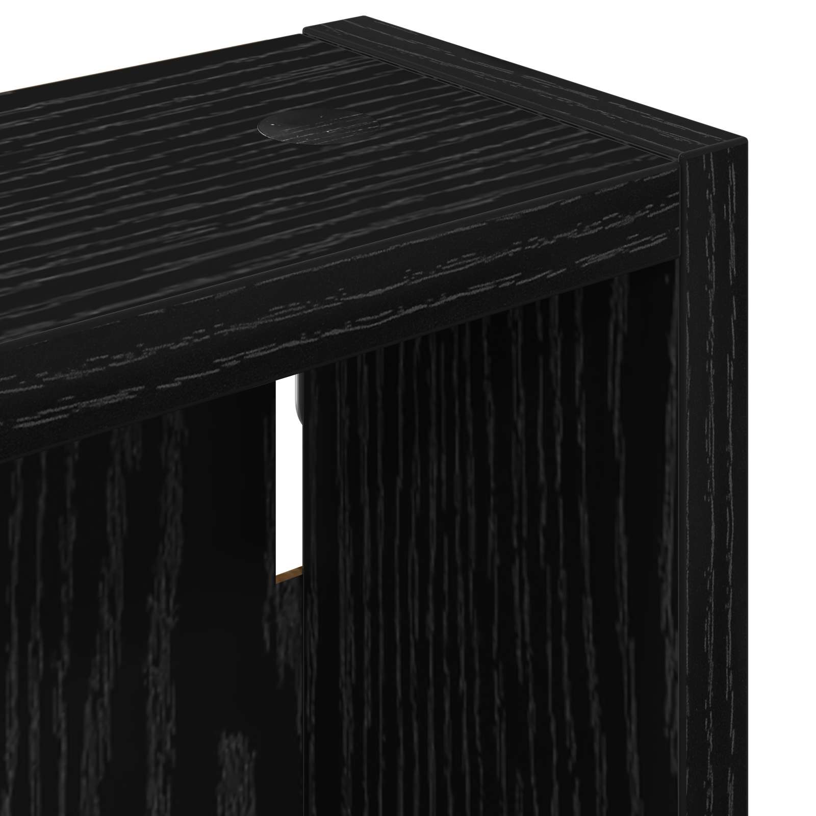 Badkamer wandkast Zwarte Eik 20 x 10 x 50 cm Geconstrueerd hout is nu te koop bij PeponiXL, paradijselijk wonen!