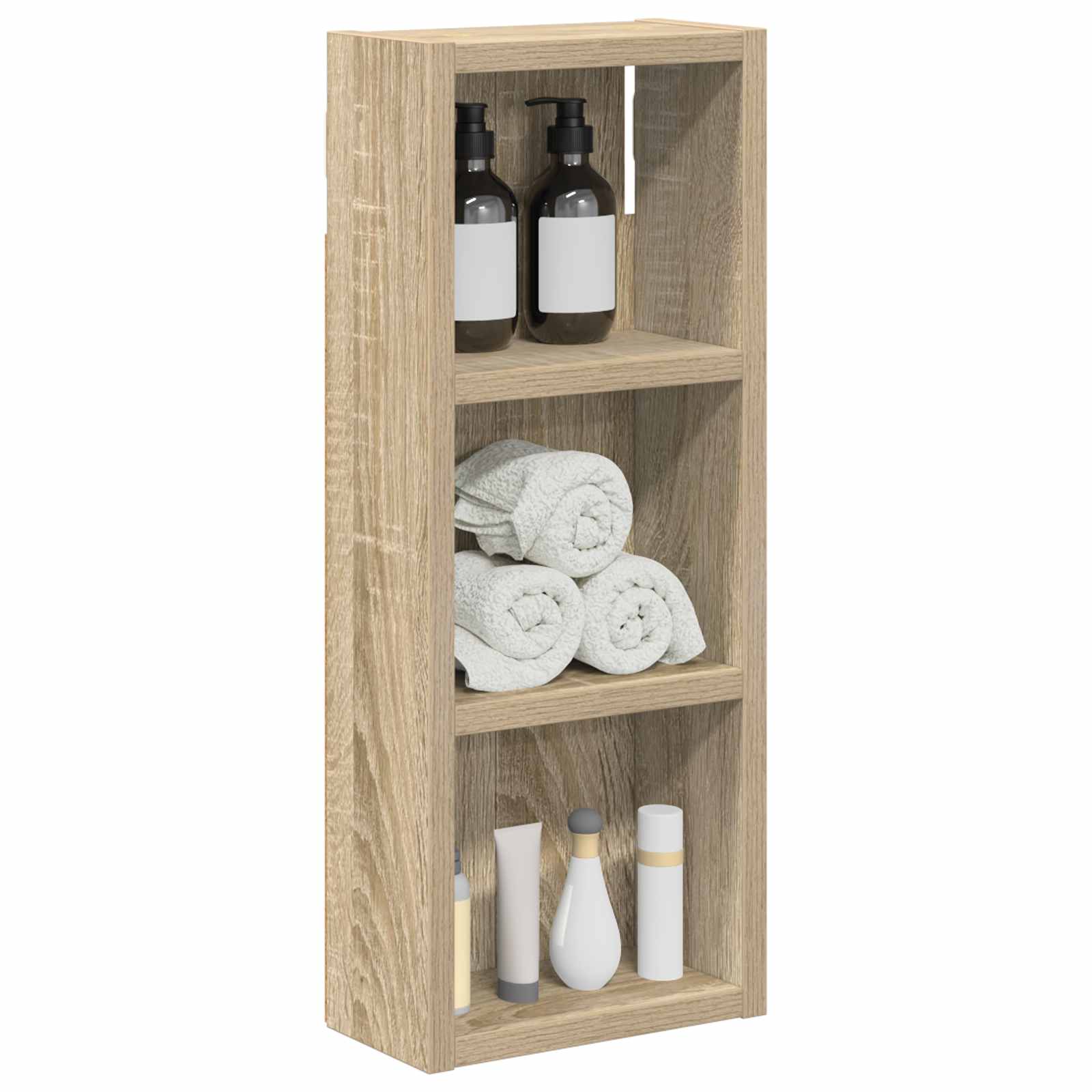Badkamer wandkast met plank Sonoma Eiken 20 x 10 x 50 cm is nu te koop bij PeponiXL, paradijselijk wonen!