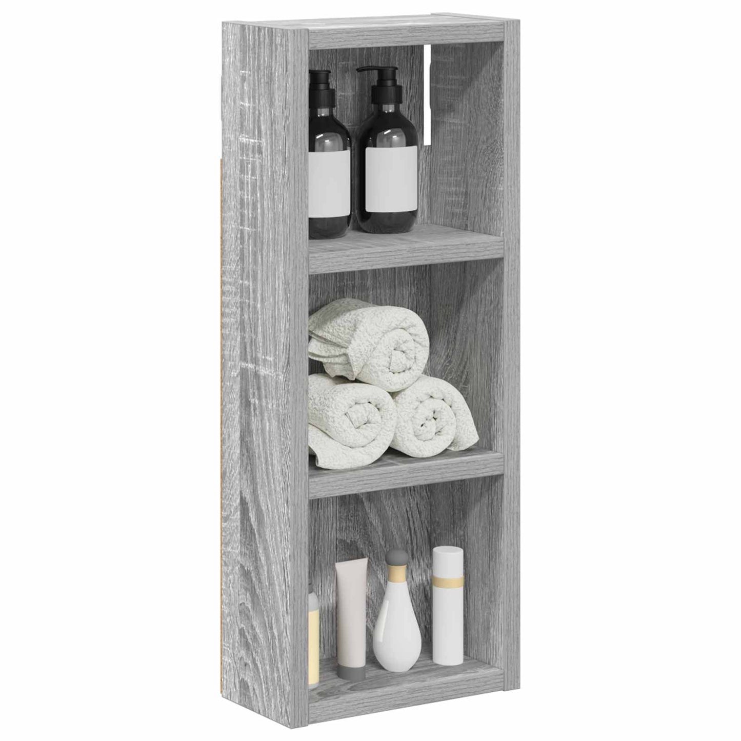 Badkamer wandkast met plank Grijze Sonoma 20 x 10 x 50 cm is nu te koop bij PeponiXL, paradijselijk wonen!