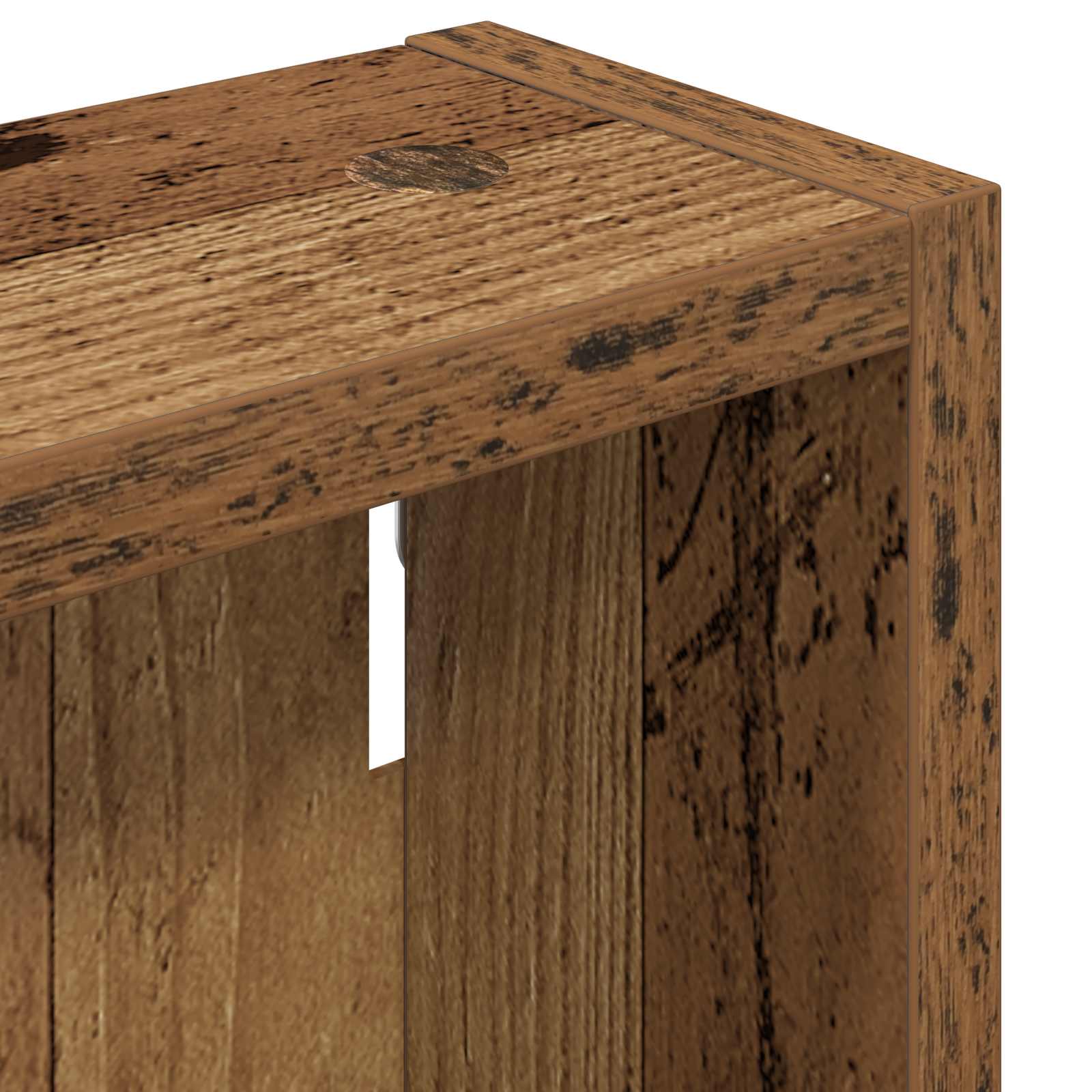 Badkamer wandkast Oudhout 20 x 10 x 50 cm Geconstrueerd hout is nu te koop bij PeponiXL, paradijselijk wonen!