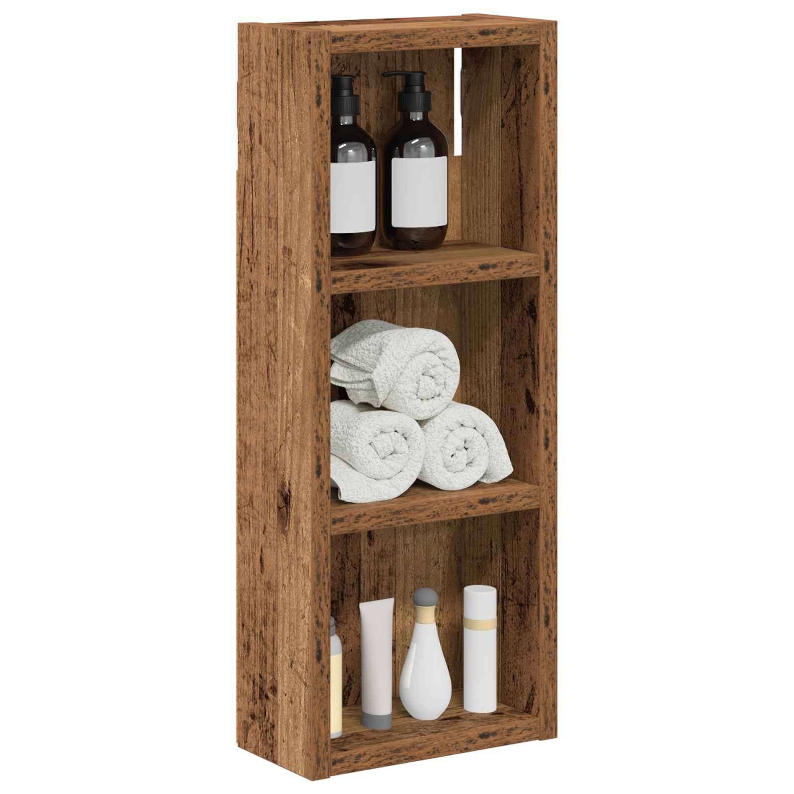 Badkamer wandkast Oudhout 20 x 10 x 50 cm Geconstrueerd hout is nu te koop bij PeponiXL, paradijselijk wonen!
