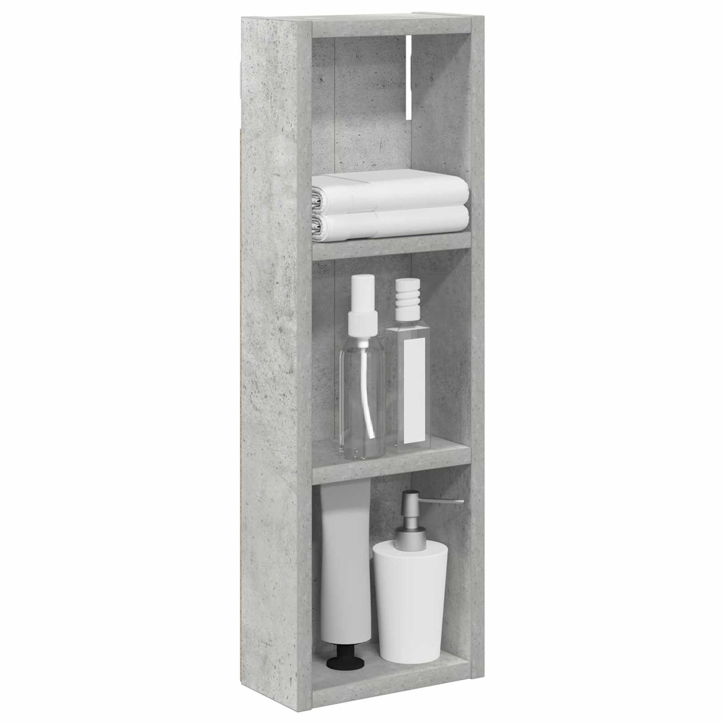 Badkamer wandkast met plank Beton Grijs 20 x 10 x 60,5 cm is nu te koop bij PeponiXL, paradijselijk wonen!
