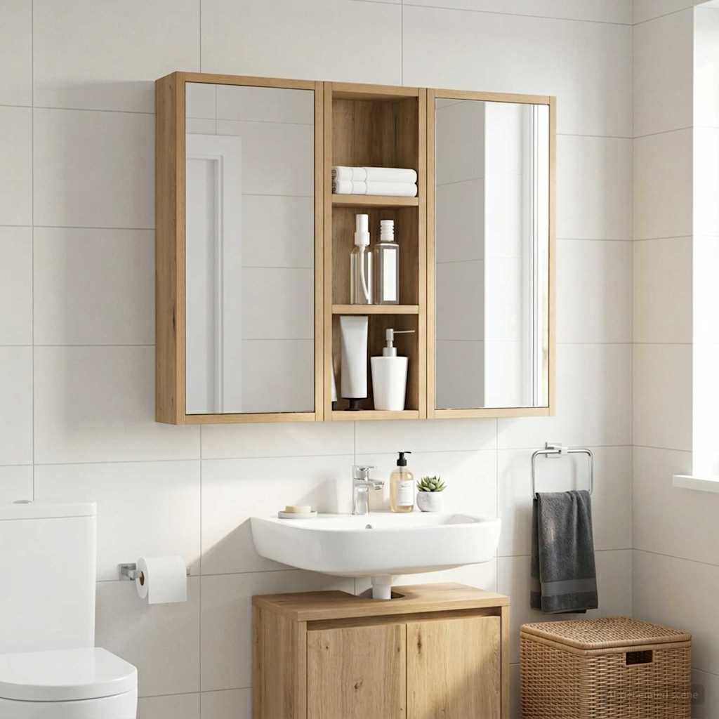 Badkamer wandkast Ambachtelijk eiken 20 x 10 x 60,5 cm is nu te koop bij PeponiXL, paradijselijk wonen!