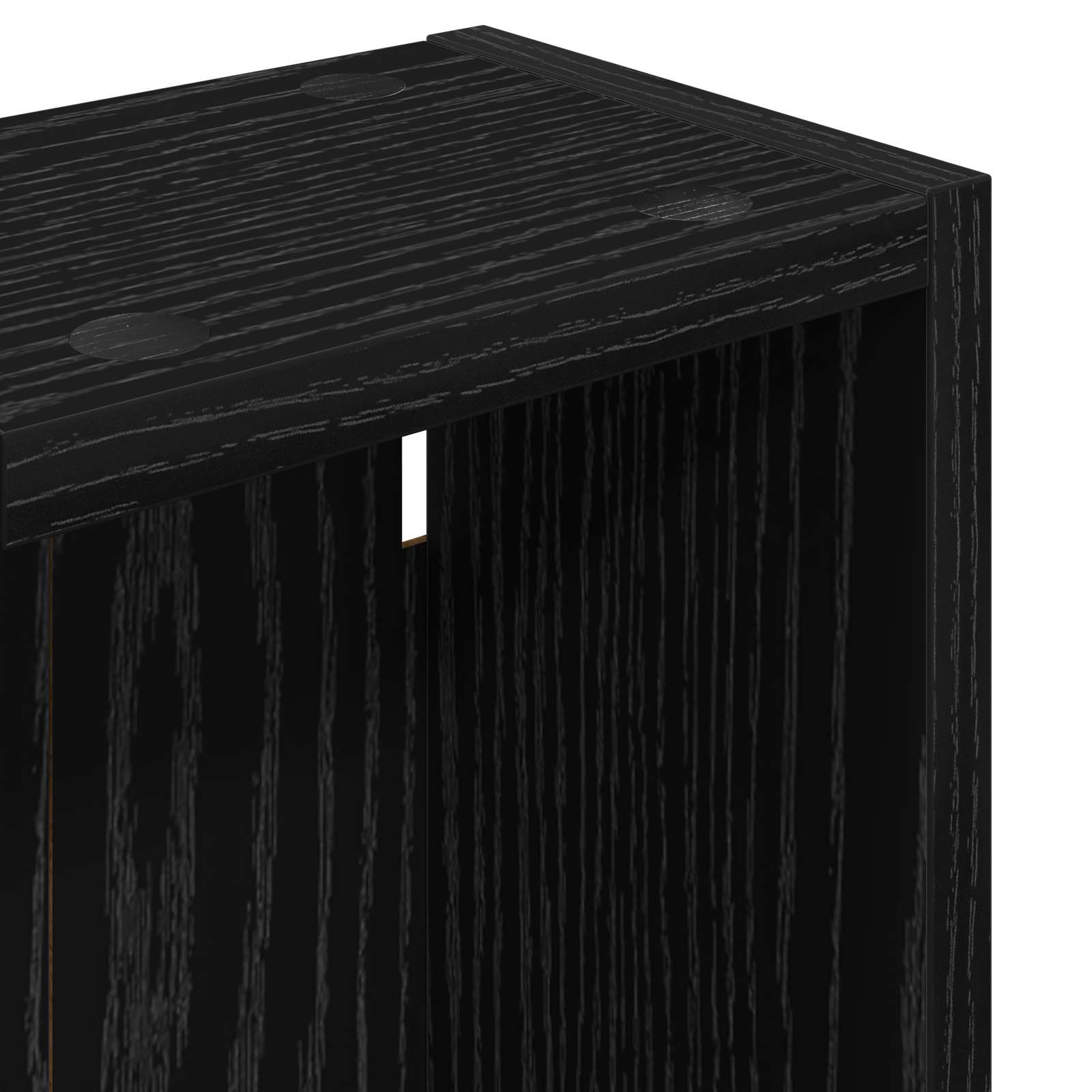Badkamer wandkast Zwarte Eik 20 x 14 x 70 cm Geconstrueerd hout is nu te koop bij PeponiXL, paradijselijk wonen!