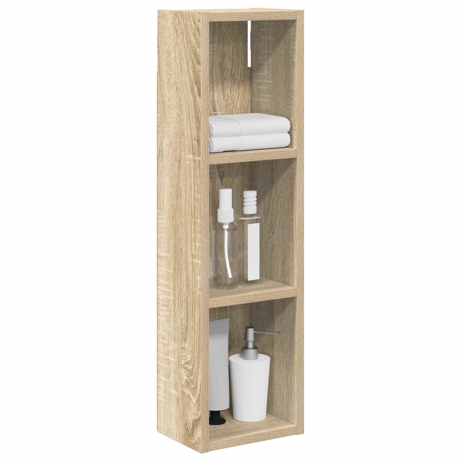 Badkamer wandkast met plank Sonoma Eiken 20 x 14 x 70 cm is nu te koop bij PeponiXL, paradijselijk wonen!