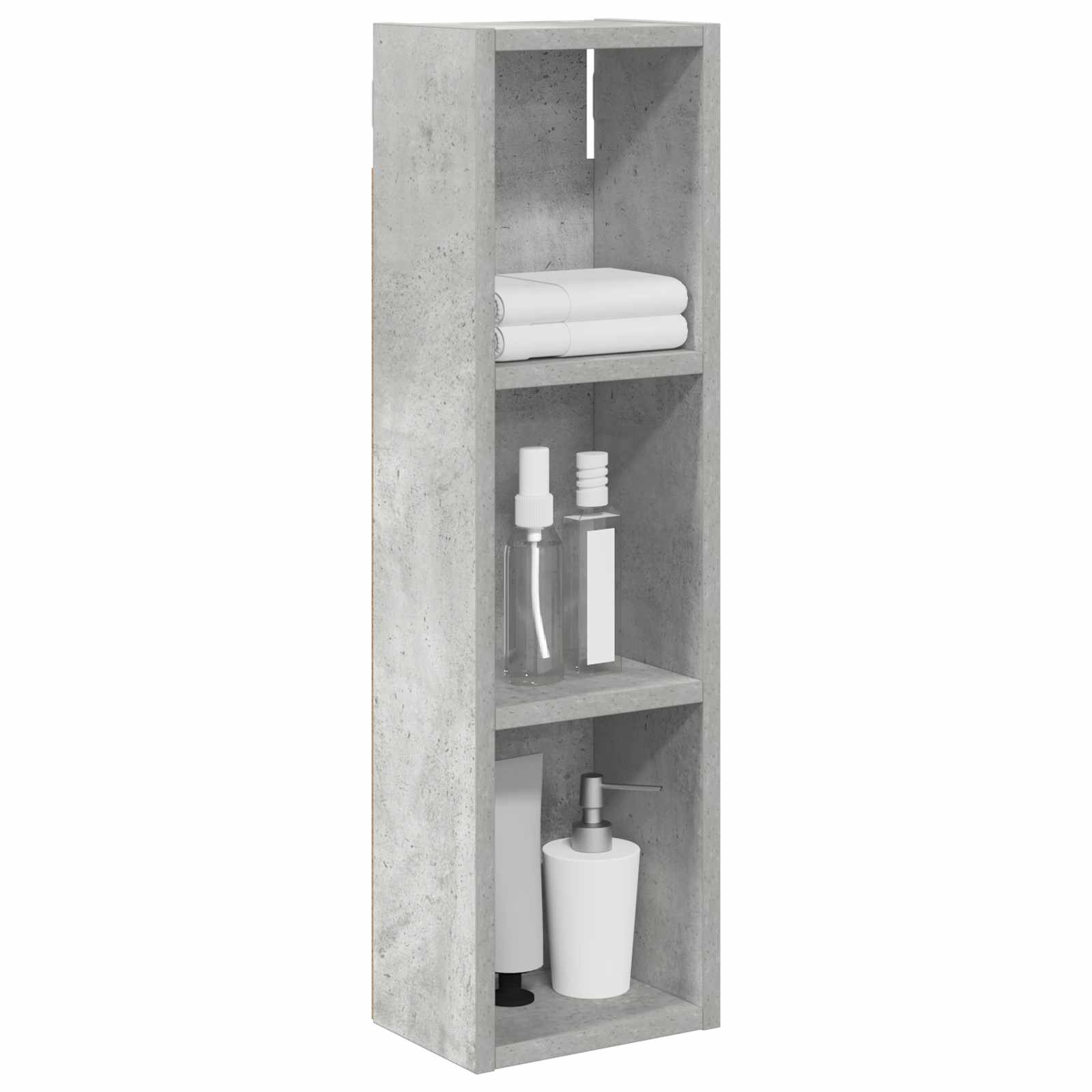 Badkamer wandkast met plank Beton Grijs 20 x 14 x 70 cm is nu te koop bij PeponiXL, paradijselijk wonen!