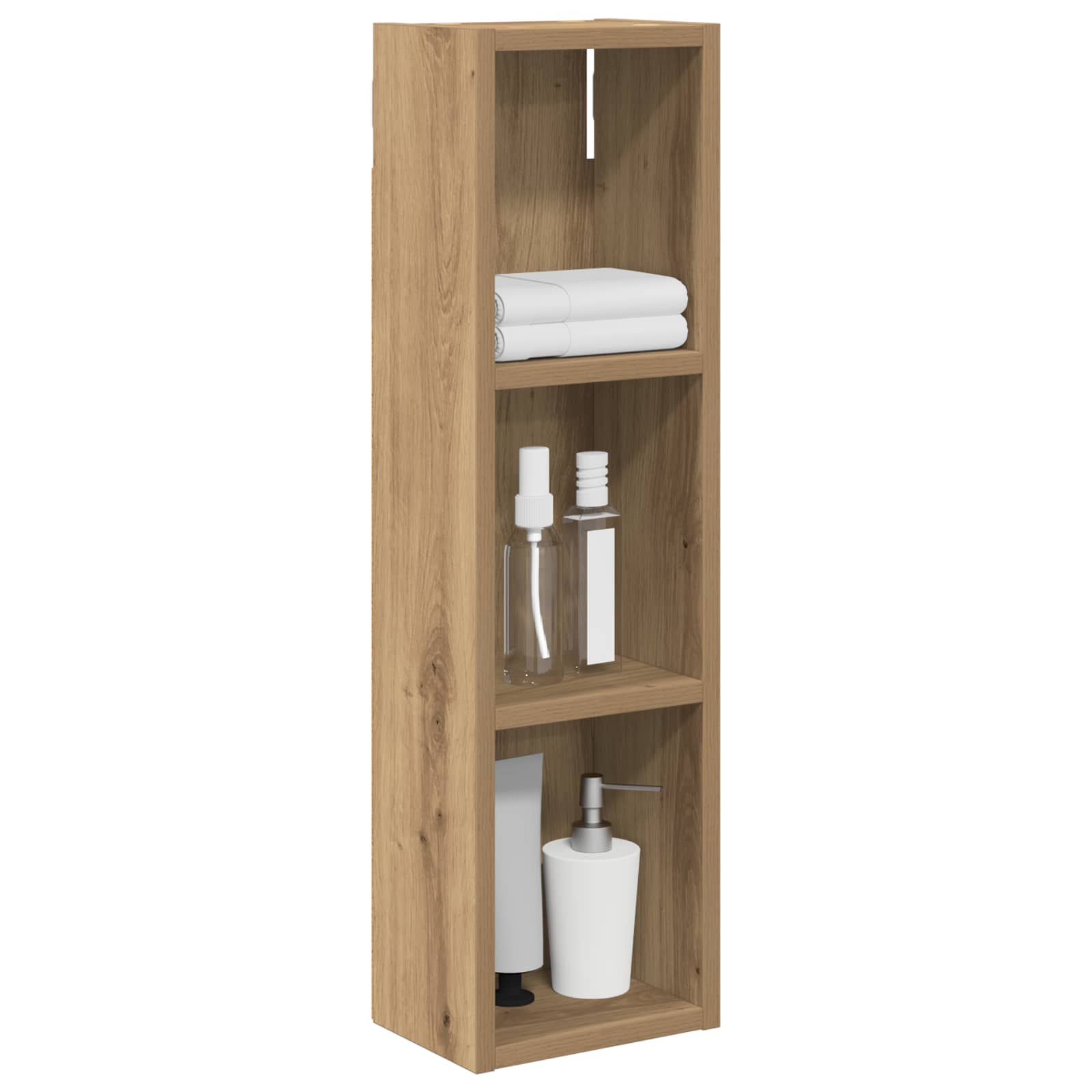 Badkamer wandkast met plank Ambachtelijk eiken 20 x 14 x 70 cm is nu te koop bij PeponiXL, paradijselijk wonen!