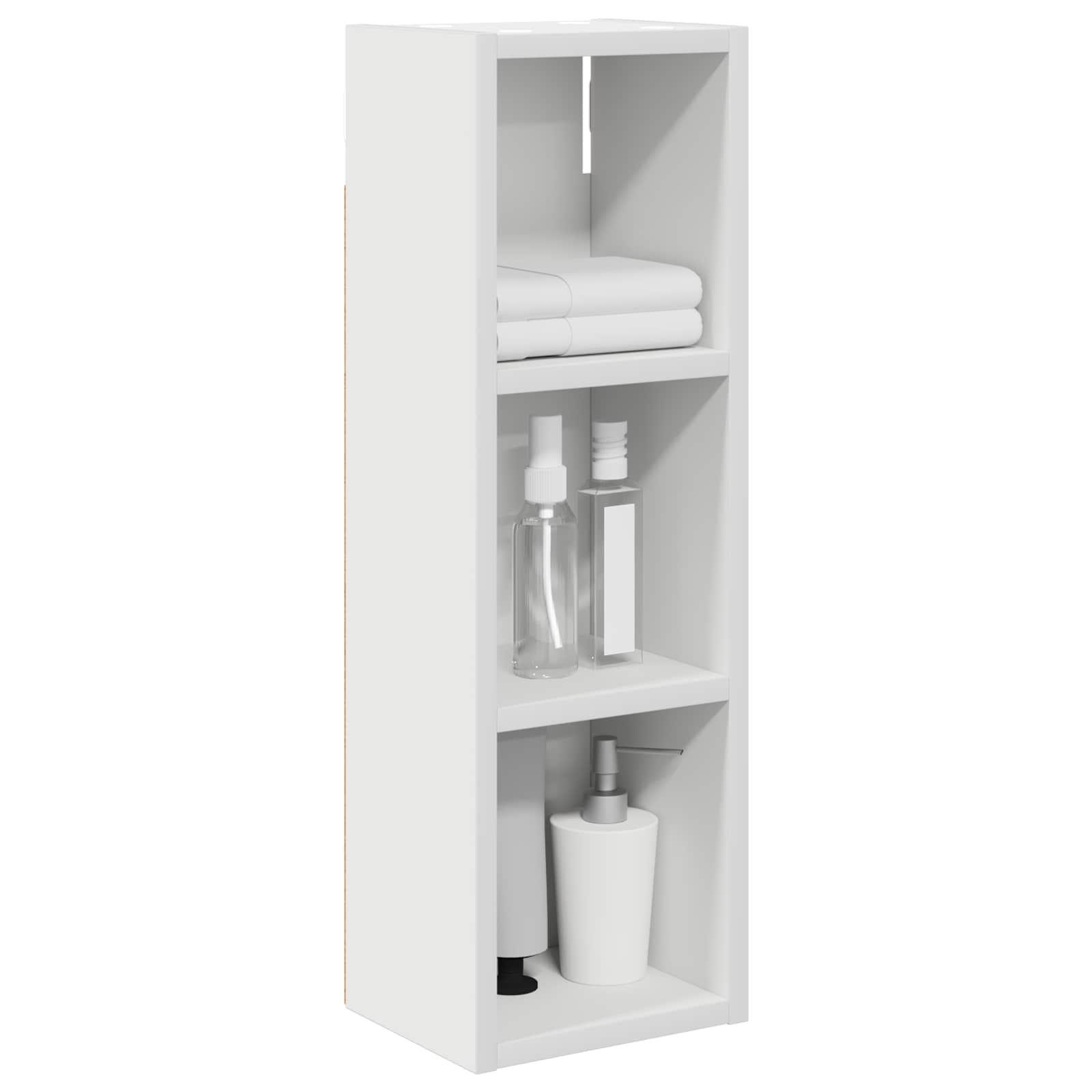Badkamer wandkast Wit 20 x 16 x 62,5 cm Geconstrueerd hout is nu te koop bij PeponiXL, paradijselijk wonen!