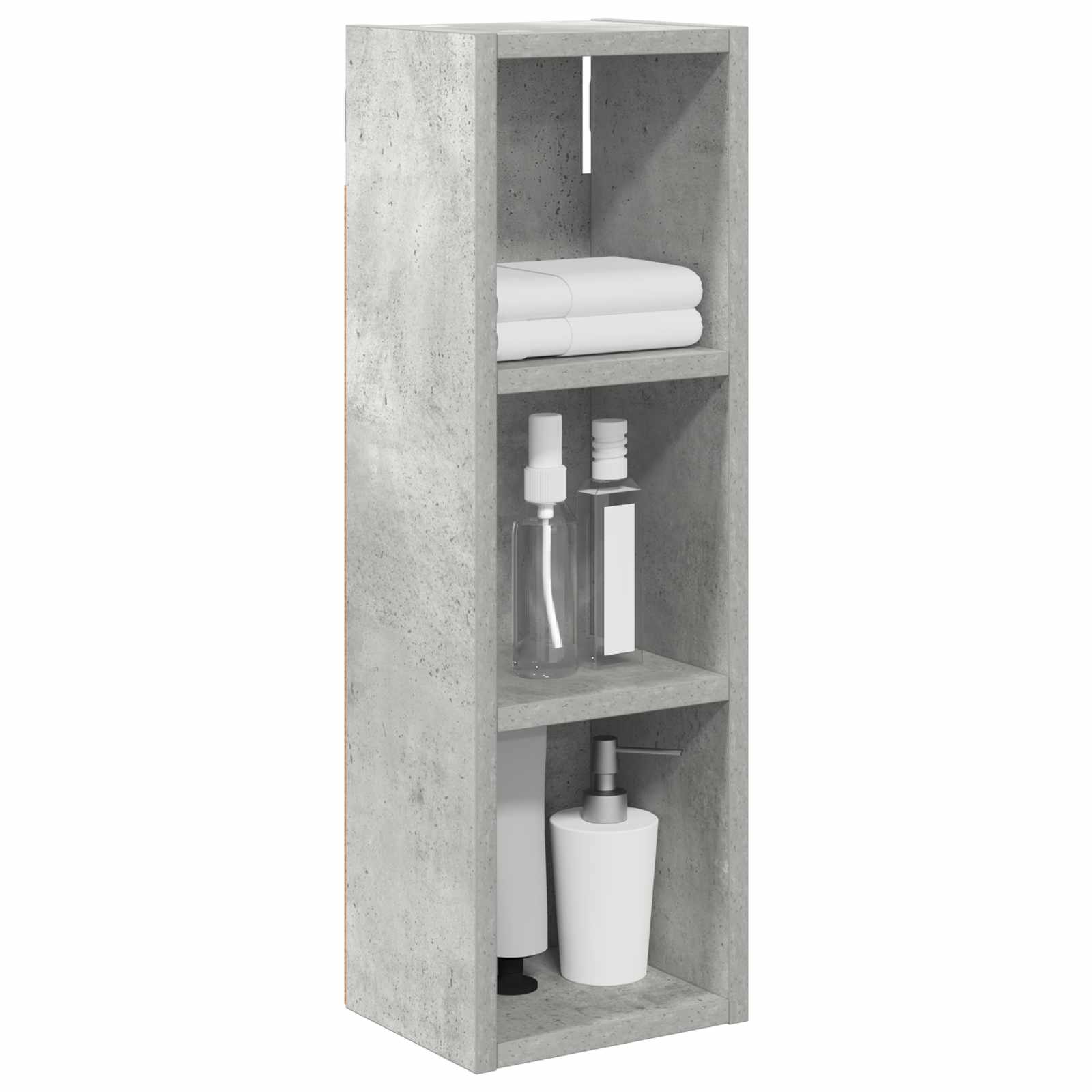 Badkamer wandkast met plank Beton Grijs 20 x 16 x 62,5 cm is nu te koop bij PeponiXL, paradijselijk wonen!