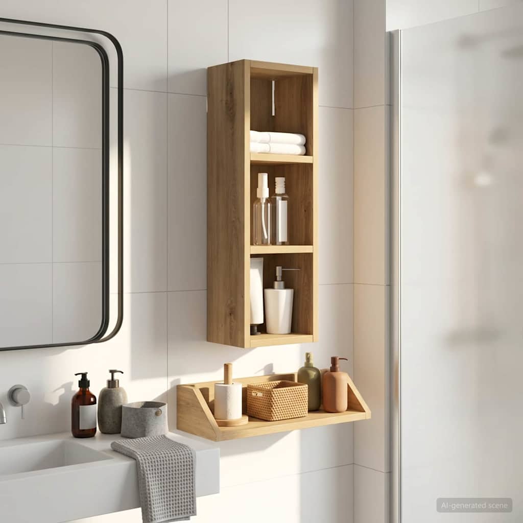 Badkamer wandkast Ambachtelijk eiken 20 x 16 x 62,5 cm is nu te koop bij PeponiXL, paradijselijk wonen!