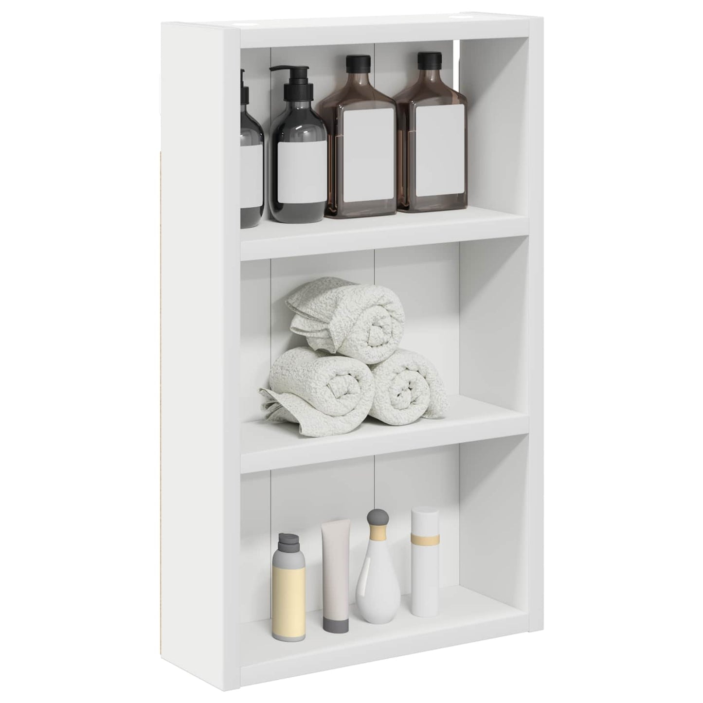 Badkamer wandkast Wit 30 x 10 x 50 cm Geconstrueerd hout is nu te koop bij PeponiXL, paradijselijk wonen!