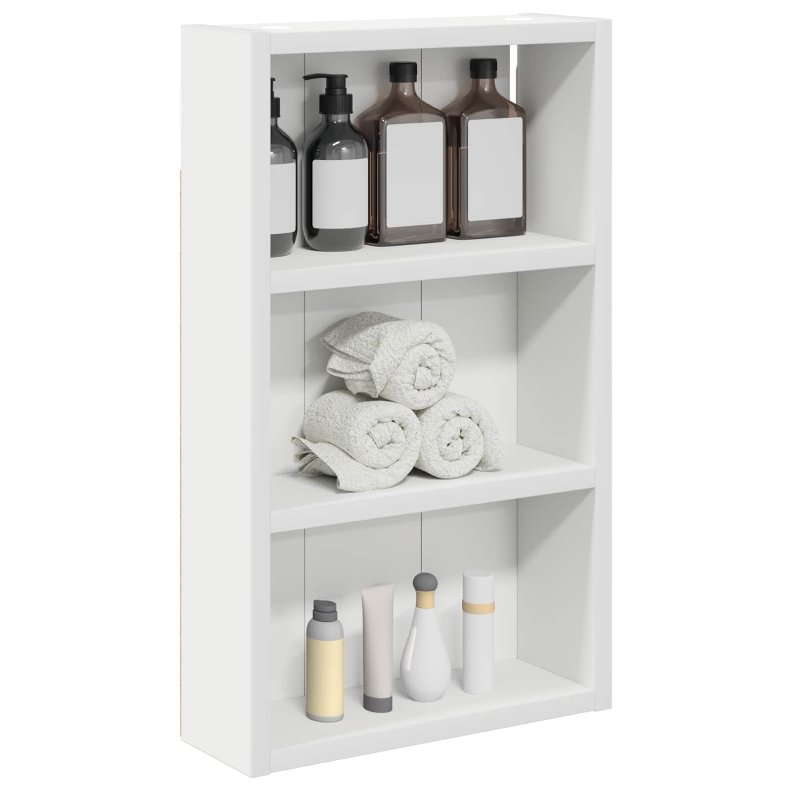 Badkamer wandkast Wit 30 x 10 x 50 cm Geconstrueerd hout is nu te koop bij PeponiXL, paradijselijk wonen!