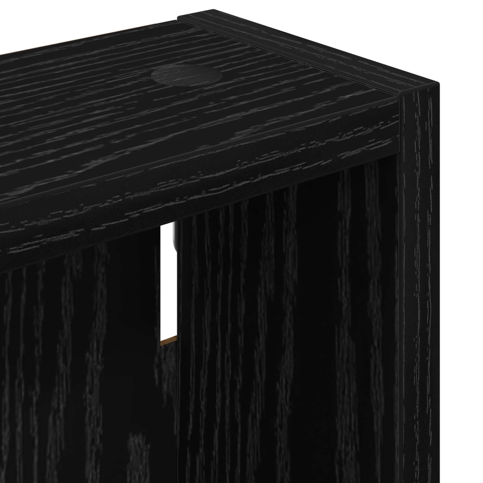 Badkamer wandkast Zwarte Eik 30 x 10 x 50 cm Geconstrueerd hout is nu te koop bij PeponiXL, paradijselijk wonen!