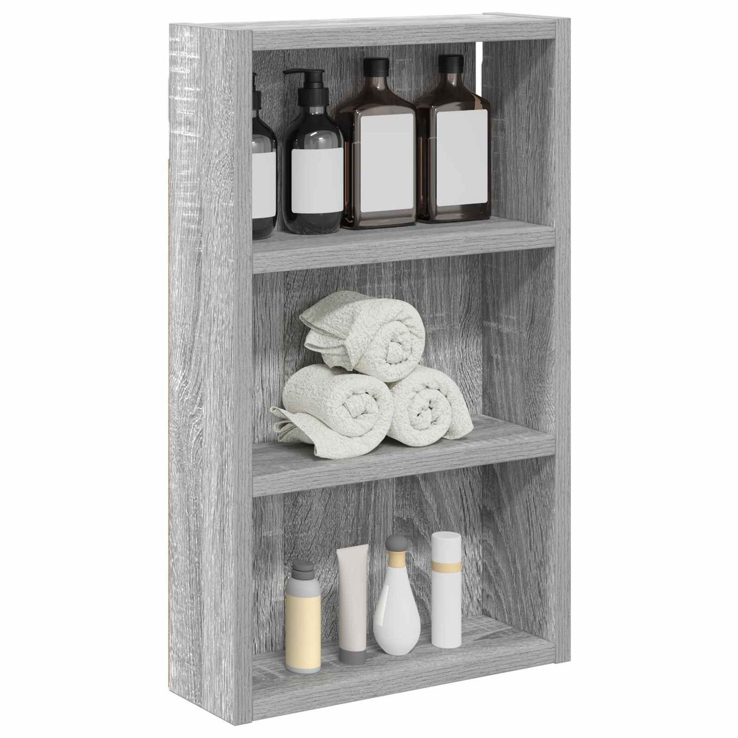 Badkamer wandkast met plank Grijze Sonoma 30 x 10 x 50 cm is nu te koop bij PeponiXL, paradijselijk wonen!