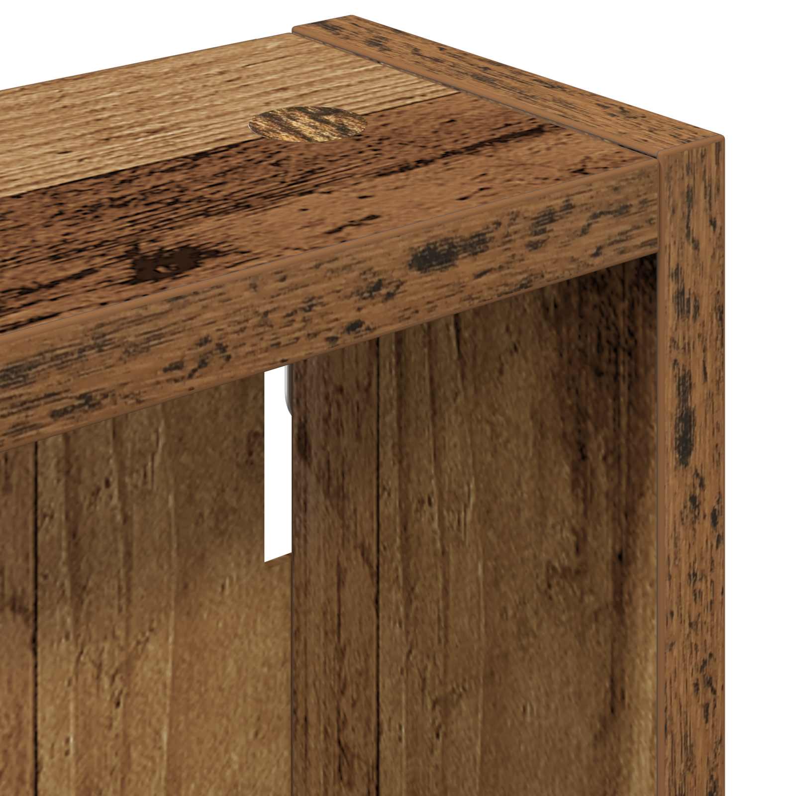 Badkamer wandkast Oudhout 30 x 10 x 50 cm Geconstrueerd hout is nu te koop bij PeponiXL, paradijselijk wonen!