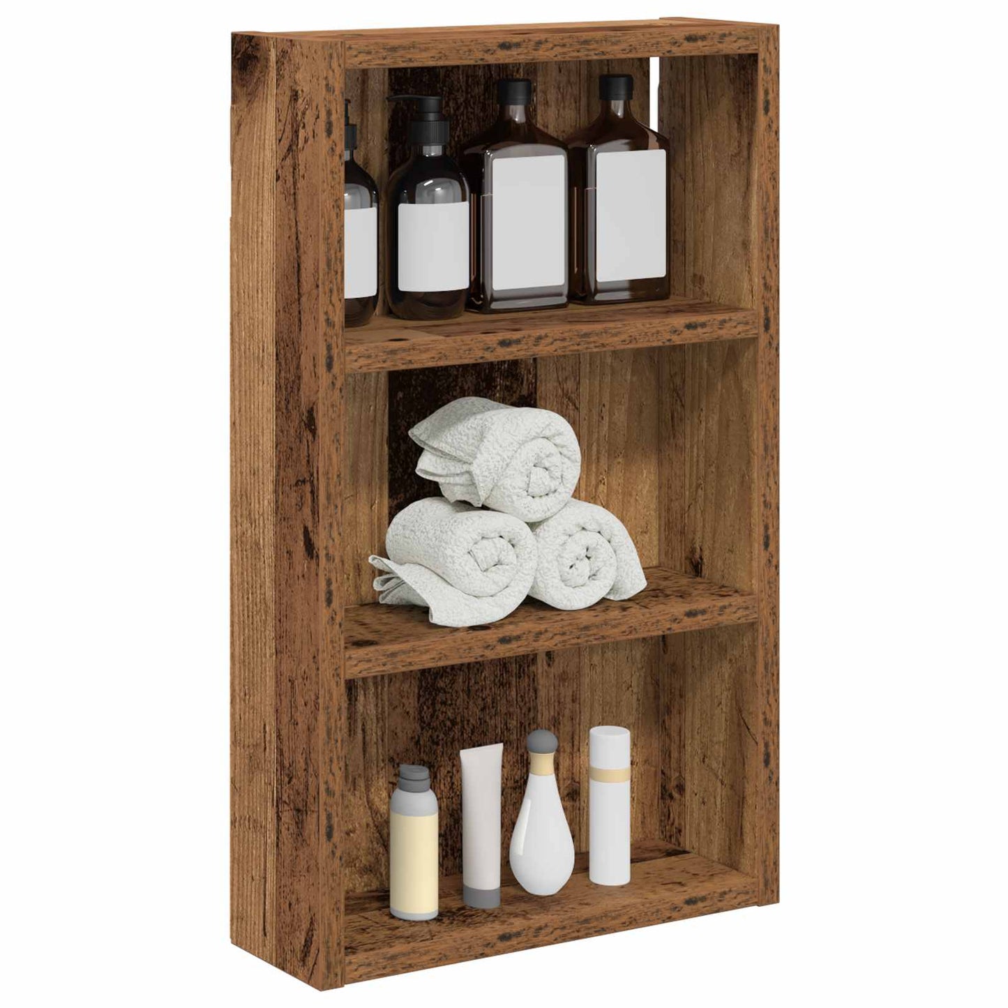 Badkamer wandkast Oudhout 30 x 10 x 50 cm Geconstrueerd hout is nu te koop bij PeponiXL, paradijselijk wonen!