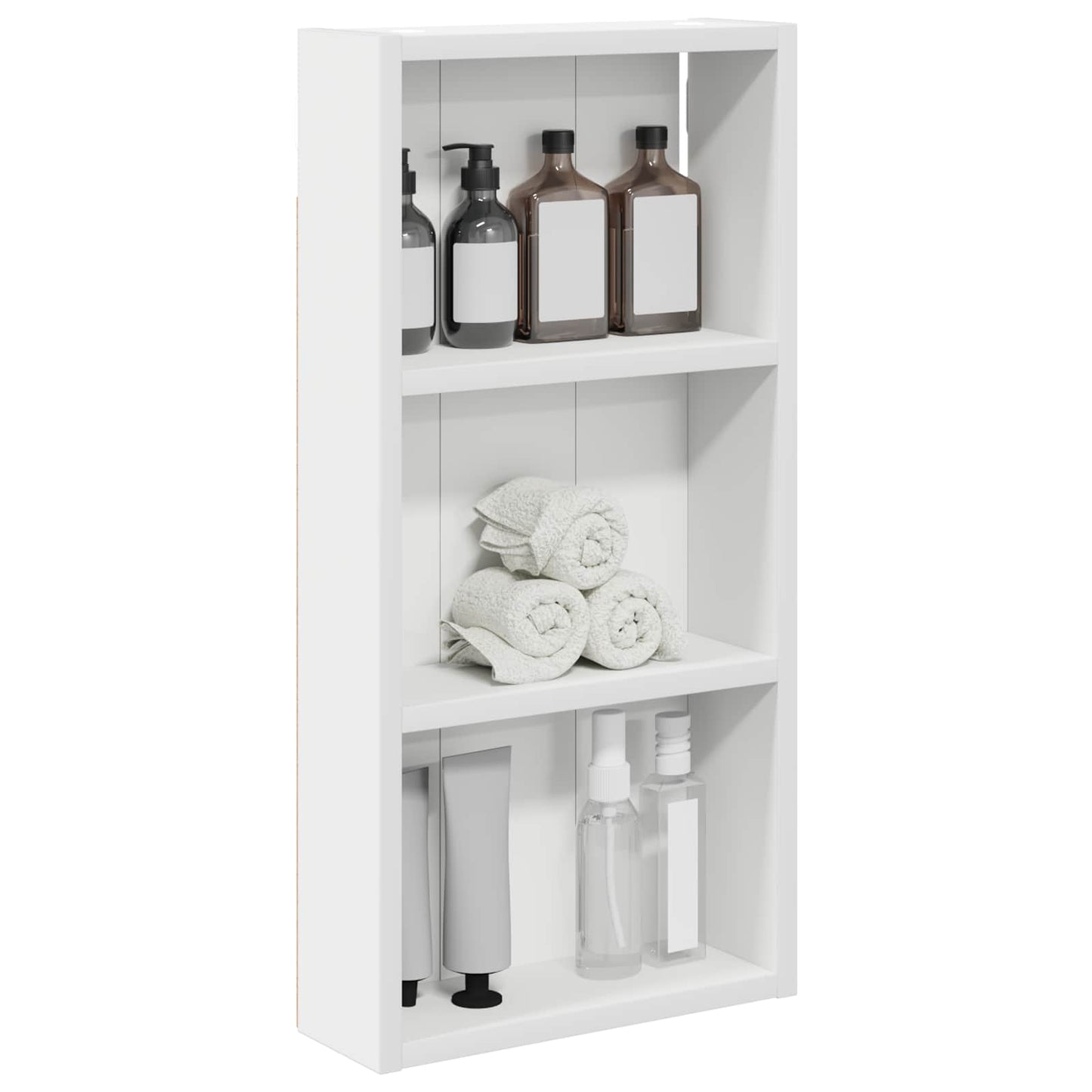 Badkamer wandkast Wit 30 x 10 x 60,5 cm Geconstrueerd hout is nu te koop bij PeponiXL, paradijselijk wonen!
