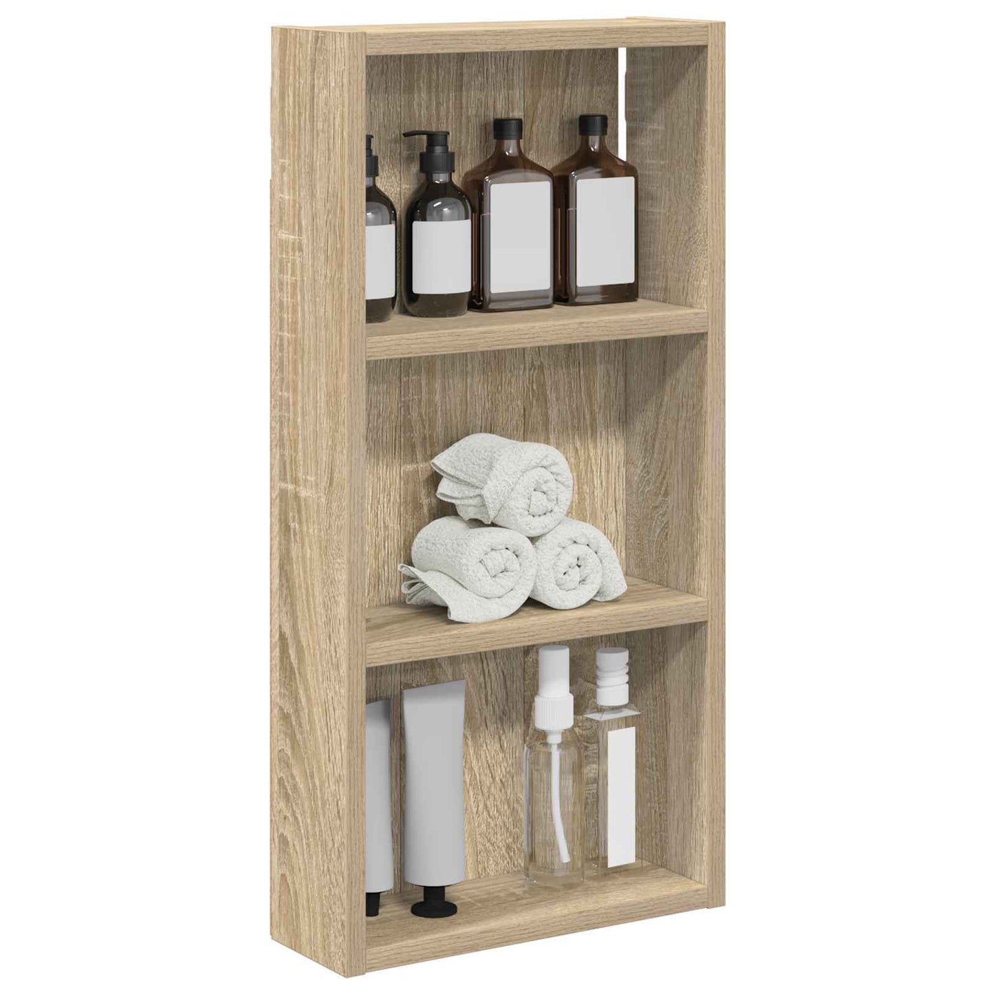Badkamer wandkast met plank Sonoma Eiken 30 x 10 x 60,5 cm is nu te koop bij PeponiXL, paradijselijk wonen!
