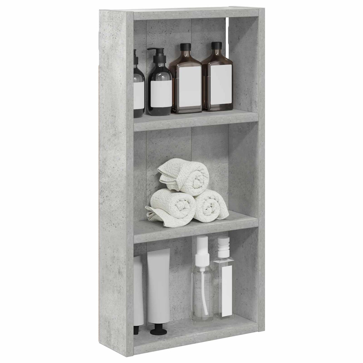 Badkamer wandkast met plank Beton Grijs 30 x 10 x 60,5 cm is nu te koop bij PeponiXL, paradijselijk wonen!