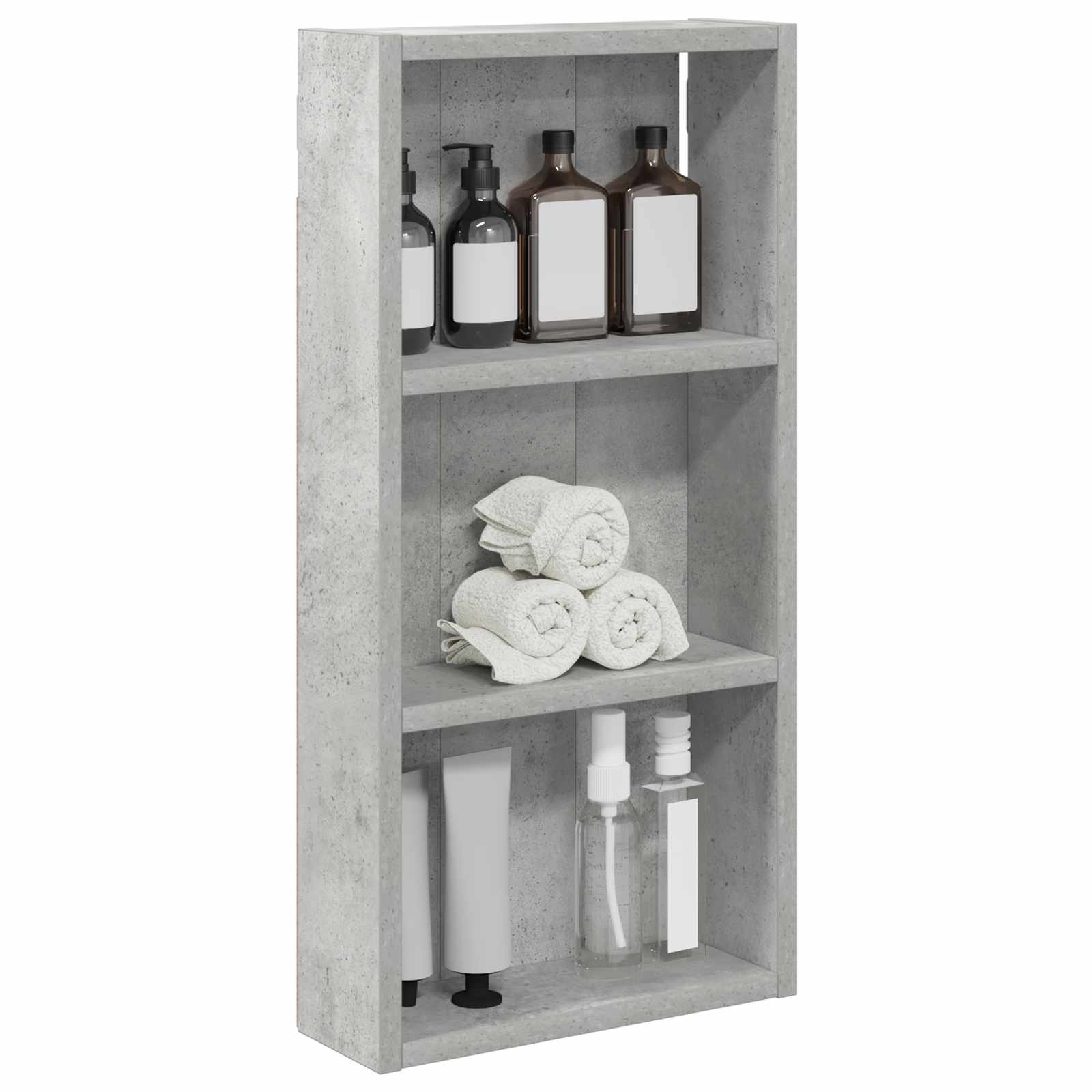 Badkamer wandkast met plank Beton Grijs 30 x 10 x 60,5 cm is nu te koop bij PeponiXL, paradijselijk wonen!