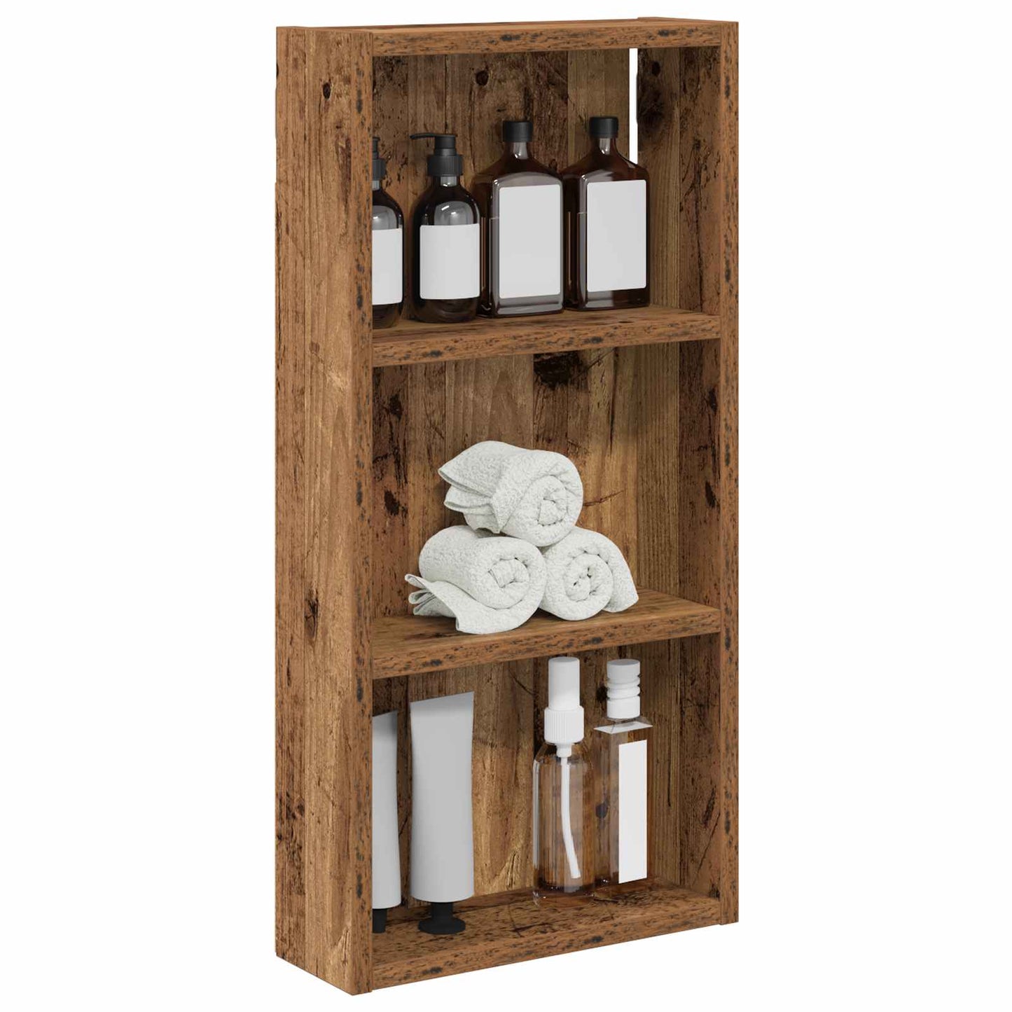 Badkamer wandkast Oudhout 30 x 10 x 60,5 cm Geconstrueerd hout is nu te koop bij PeponiXL, paradijselijk wonen!