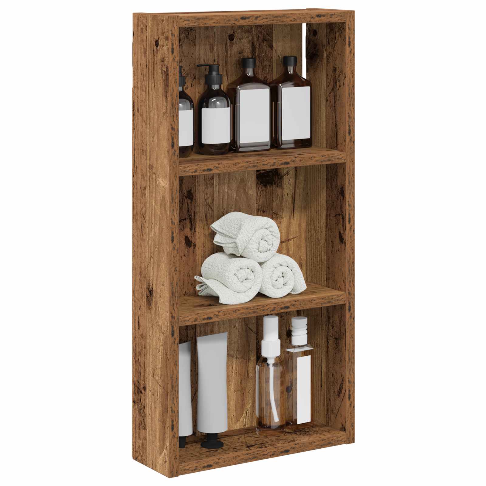 Badkamer wandkast Oudhout 30 x 10 x 60,5 cm Geconstrueerd hout is nu te koop bij PeponiXL, paradijselijk wonen!