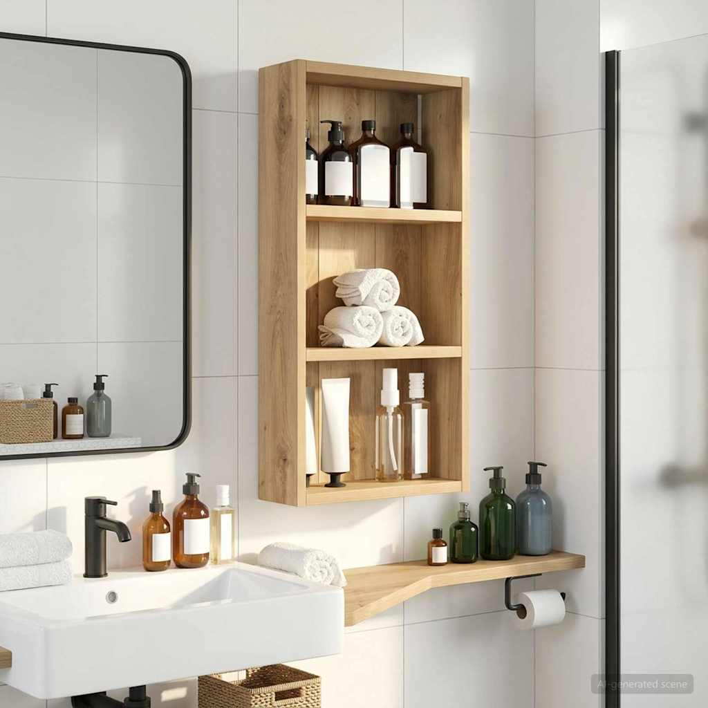 Badkamer wandkast Ambachtelijk eiken 30 x 10 x 60,5 cm is nu te koop bij PeponiXL, paradijselijk wonen!